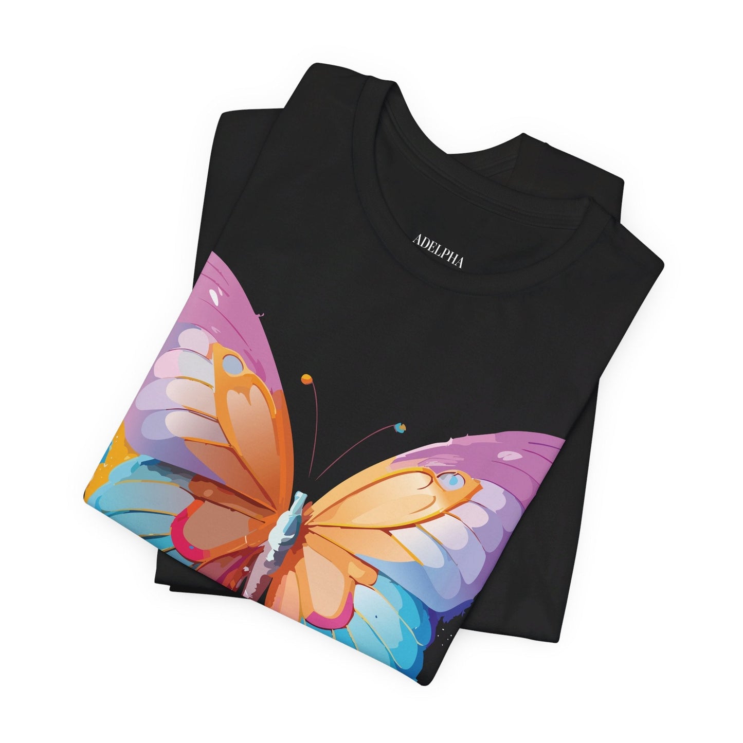 Butterfly Graphic Unisex 100 Cotton Lightweight Vintage Design Jersey Tee 90