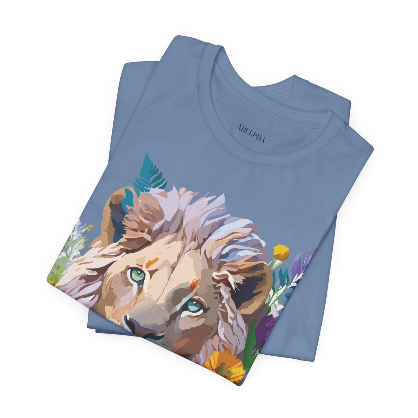 Lion Graphic Unisex 100 Cotton Vintage Animal Artwork Tee 3