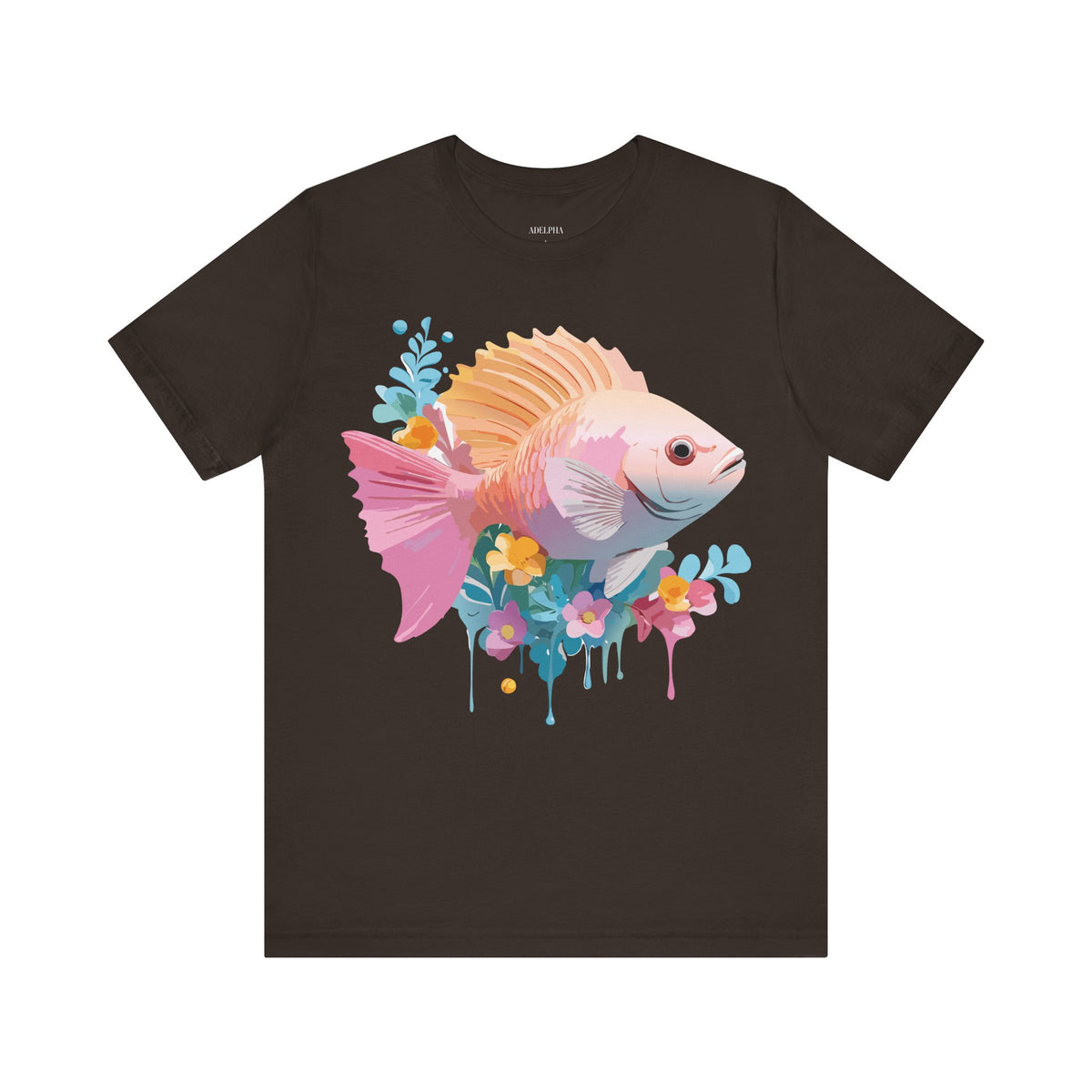 Fish Graphic Design Tee Bella+Canvas Unisex 100 Cotton Tee Shirt a101