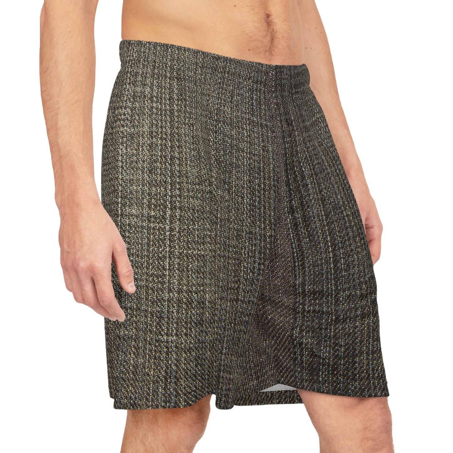 Denim Print Basketball Shorts, Basketball Shorts with Denim Print 5