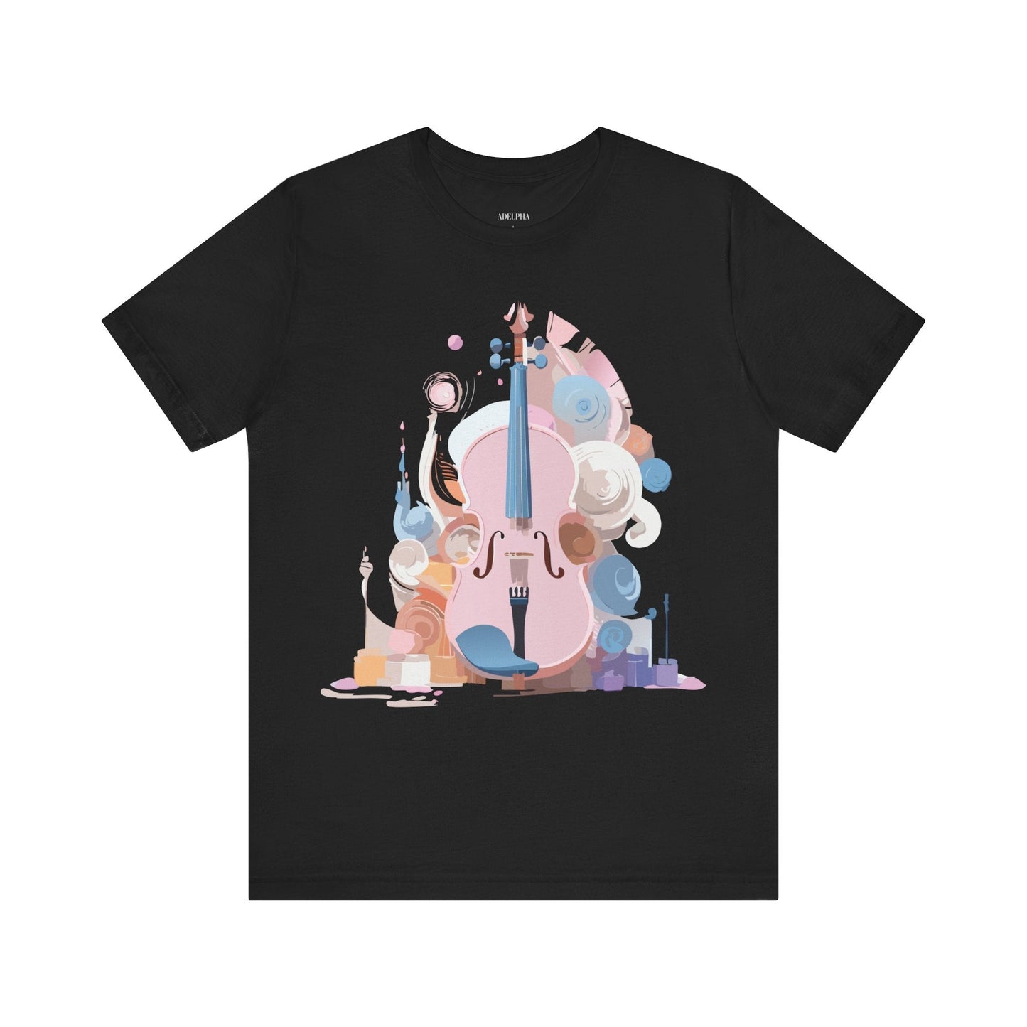 Music T Shirt Unisex Graphic Tee Vintage Inspired Artwork By Adelpha Short Sleeve