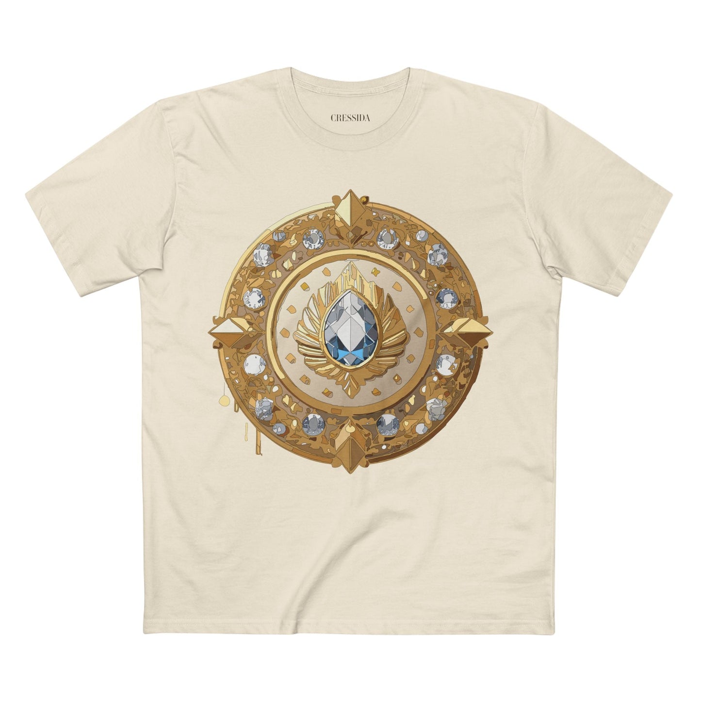 Medallion Graphic T-Shirt Unisex 100 Cotton With Gold Art Design Medal Tee 26