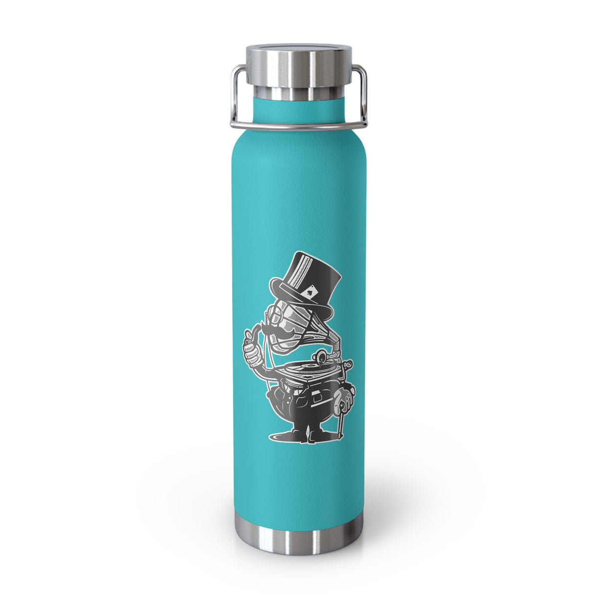 22oz Copper Insulated Water Bottle with Cartoon Design - CV88