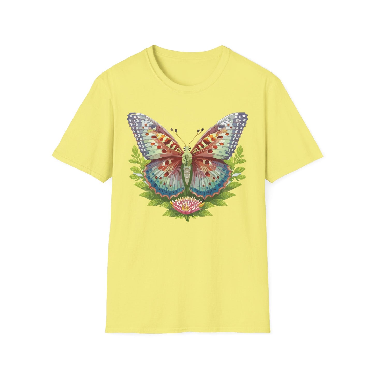 Butterfly Shirt Unisex T Shirt Gildan Softstyle 64000 Breathable Ring Spun Cotton Monarch Tee