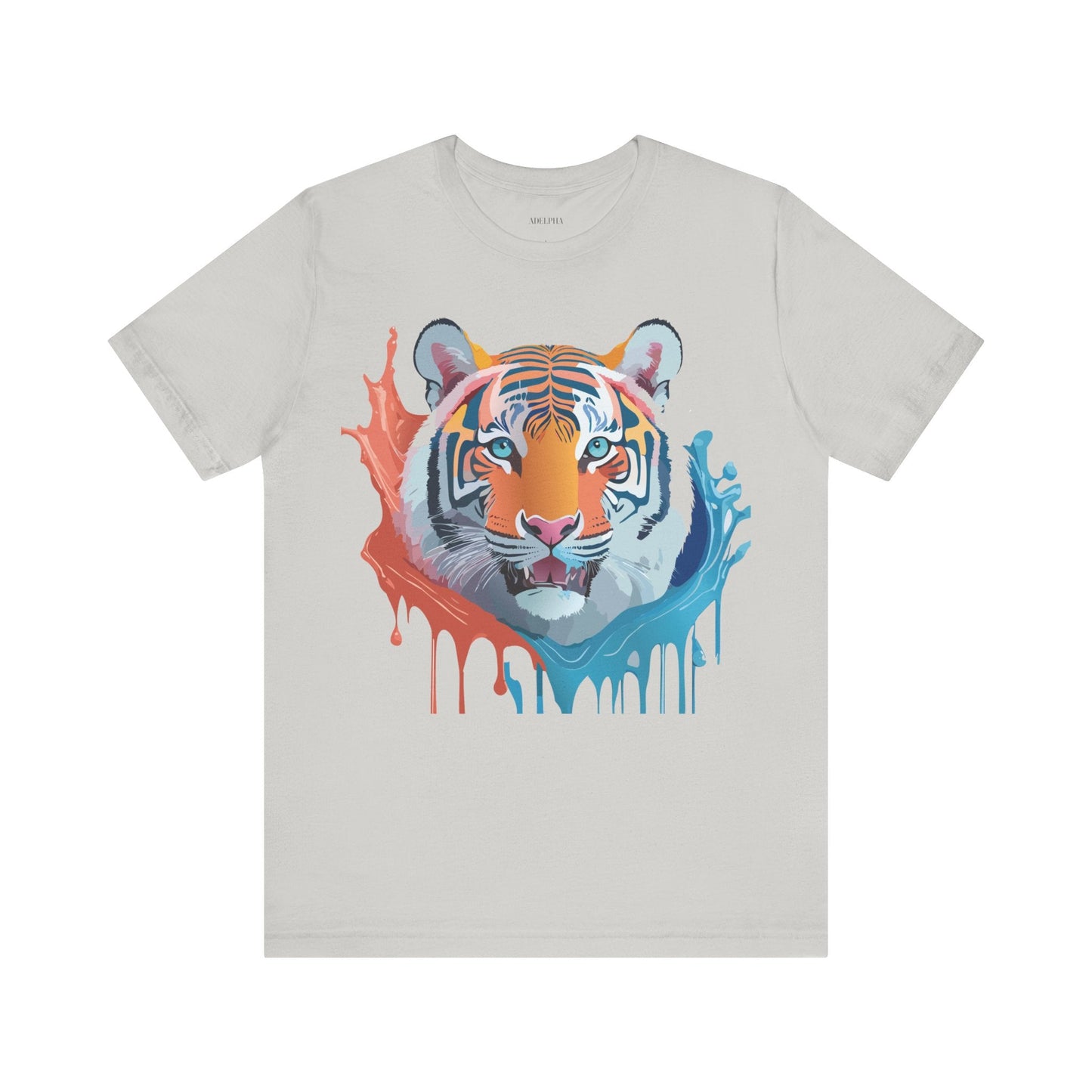 Tiger Graphic Unisex 100 Cotton Vintage Art with Animal Tee 22