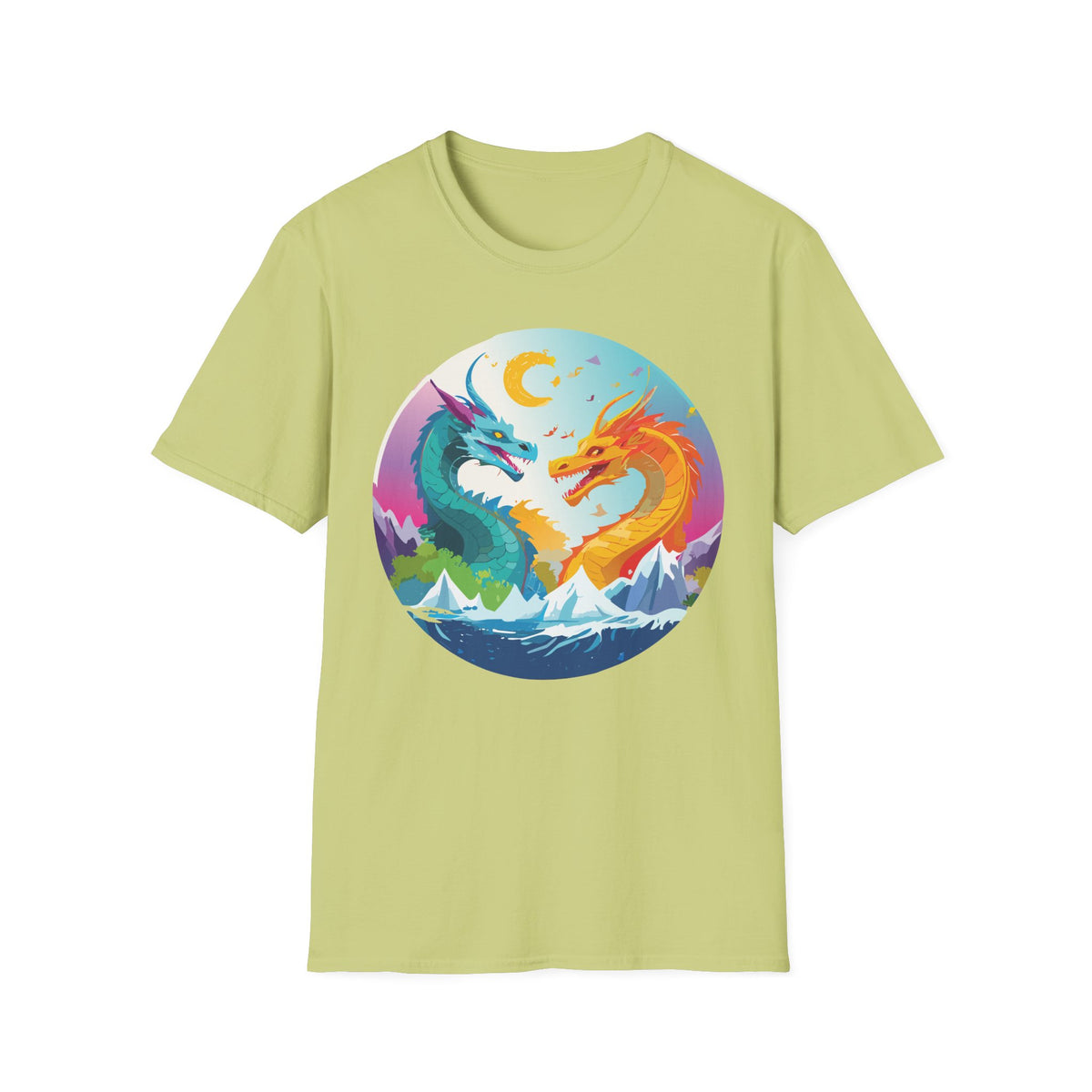 Dragon Graphic Tee Gildan Unisex 100 Cotton Tee Shirt with Animals m8