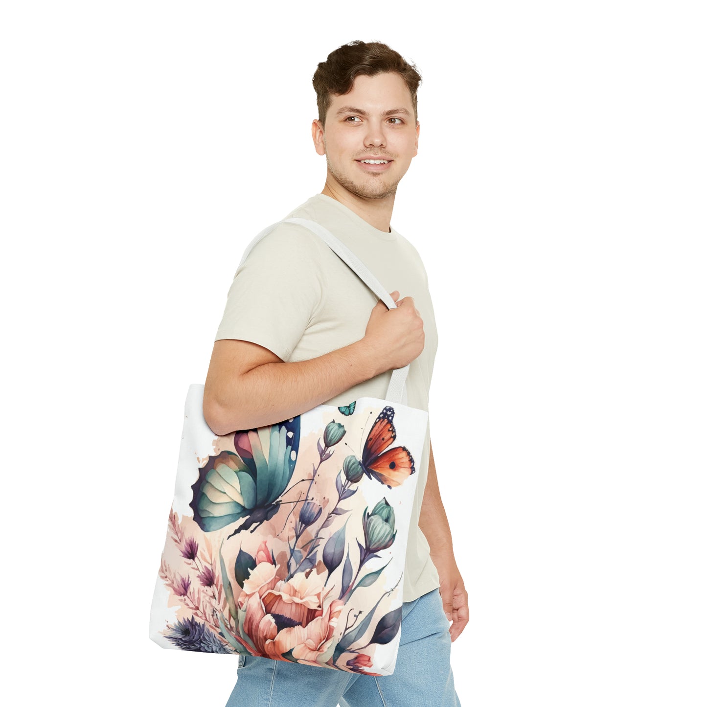 Bag with Butterfly Prints