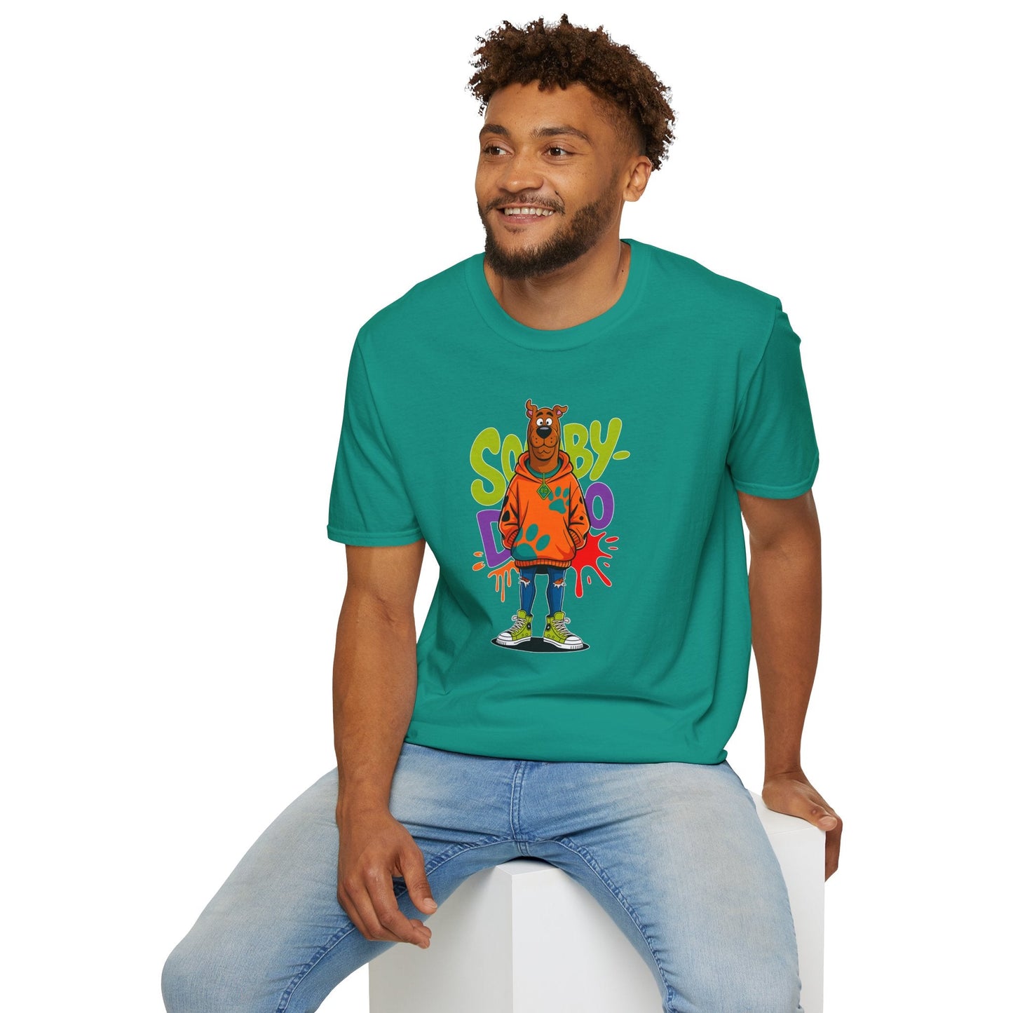 Unisex Cartoon T Shirt With Animation Funny Animals Tee Gildan Softstyle 64000 100 Percent Cotton