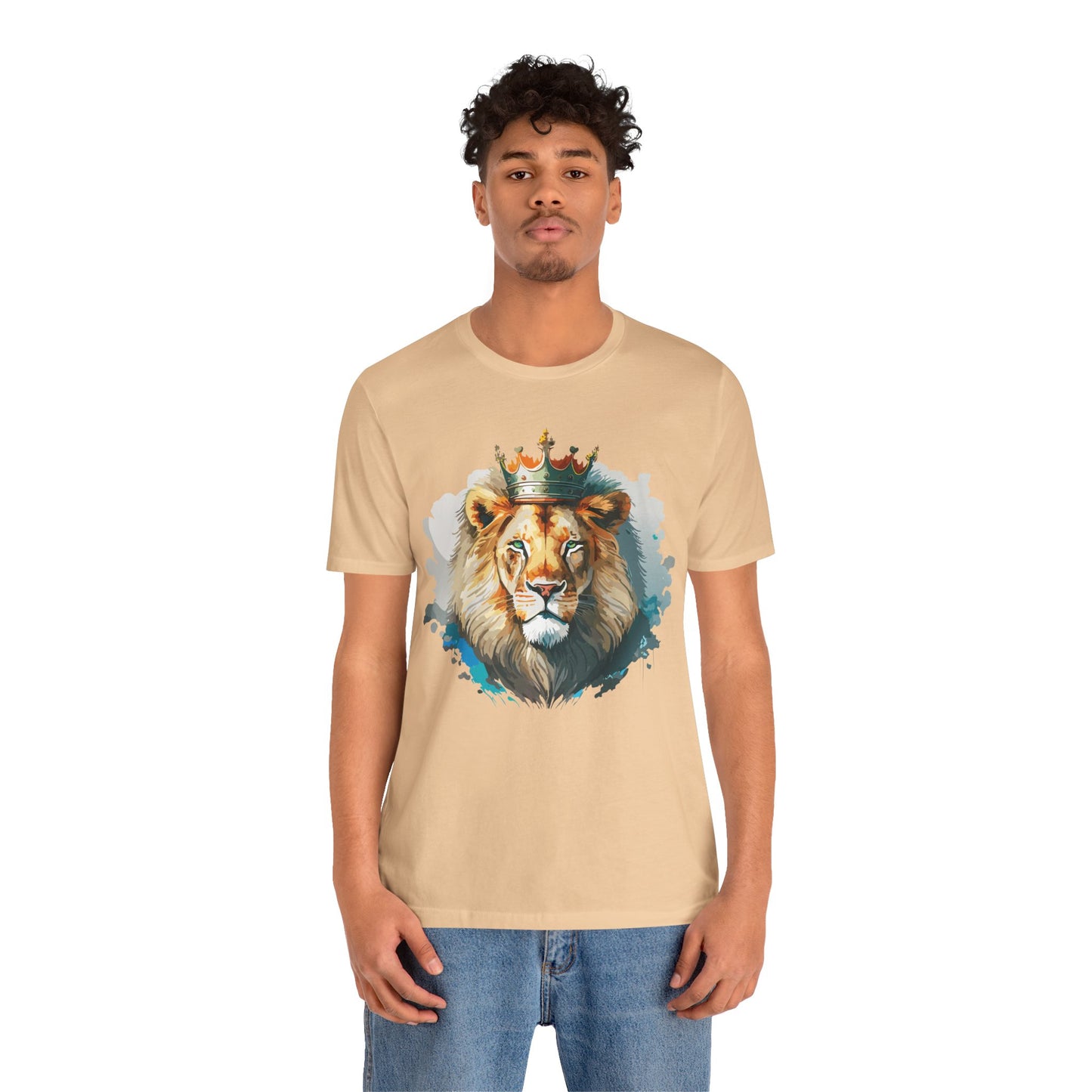 Lion Shirt, Animal Shirt, T-Shirt with Lion, Art Design Tee, Animal Tees, Safari T-Shirt, Crown Tee 13