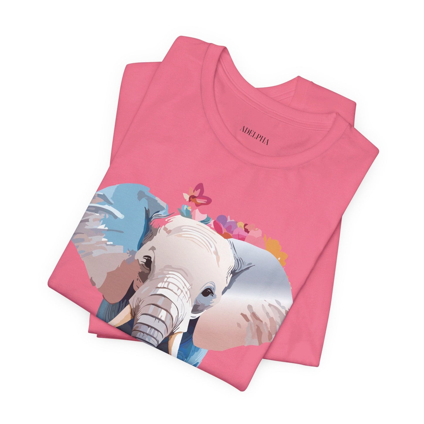 Elephant Graphic Tee From Adelpha Unisex Vintage Inspired Art Design Tee Shirt For Everyday Wear