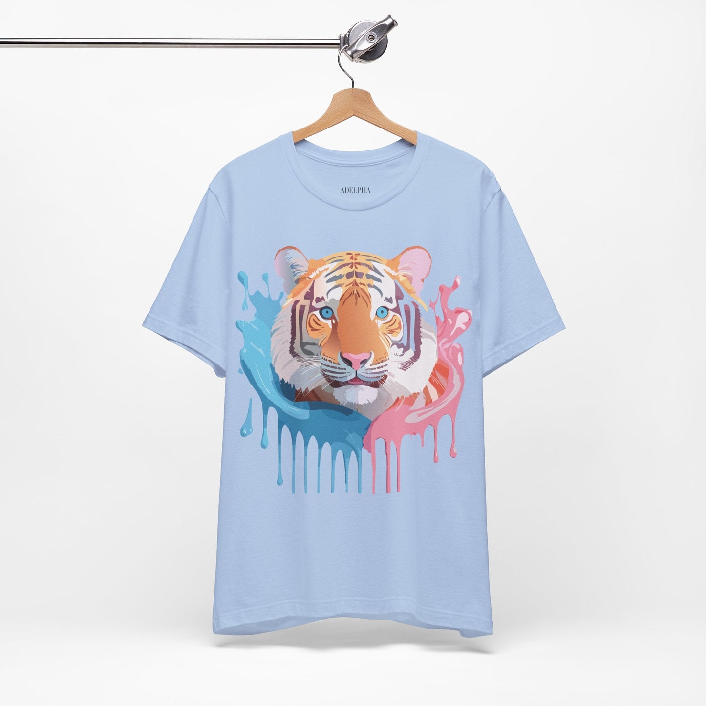 Tiger Graphic T Shirt Unisex Short Sleeve Tee By Adelpha Artwork Vintage Inspired