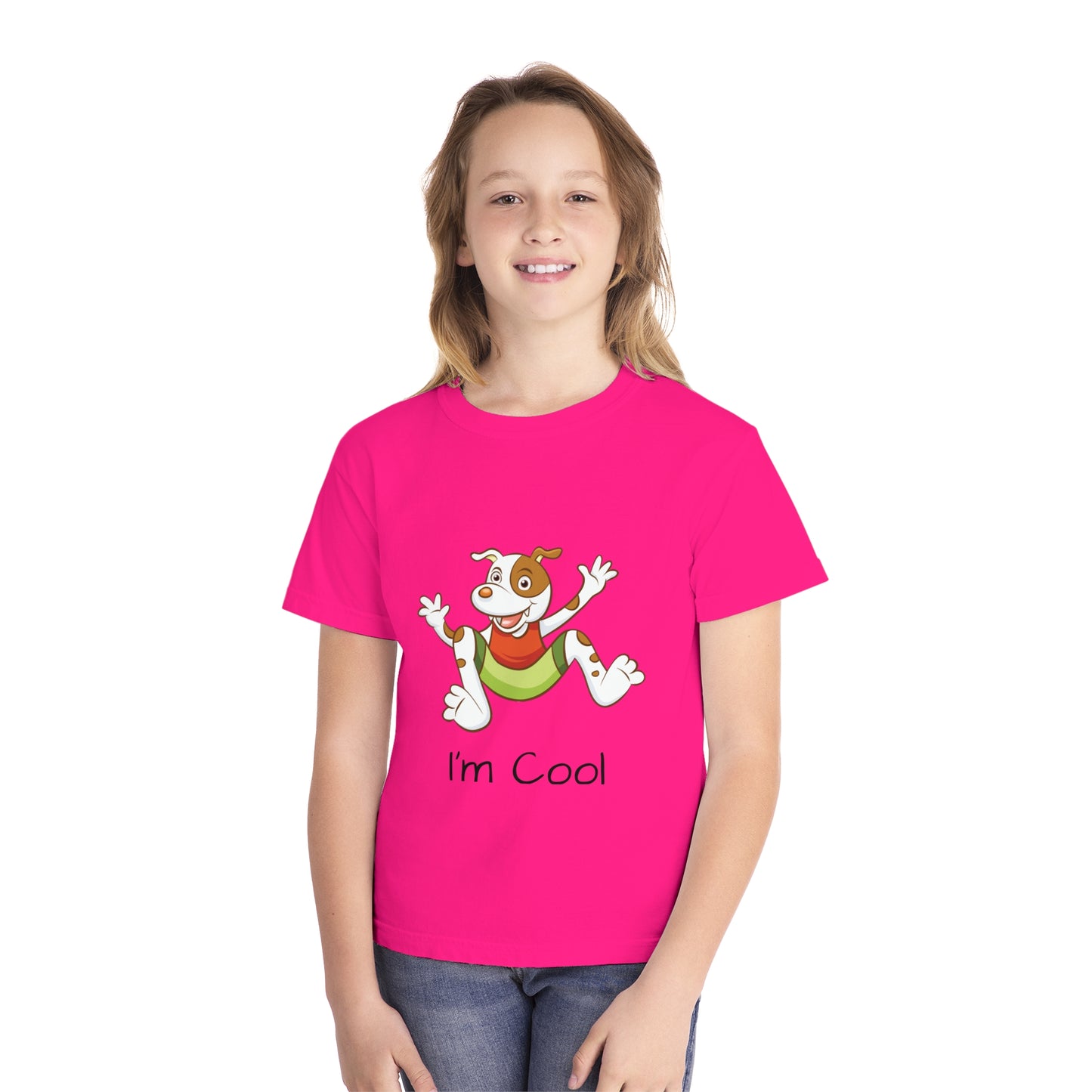 Youth Tee Shirt with Cool Dog