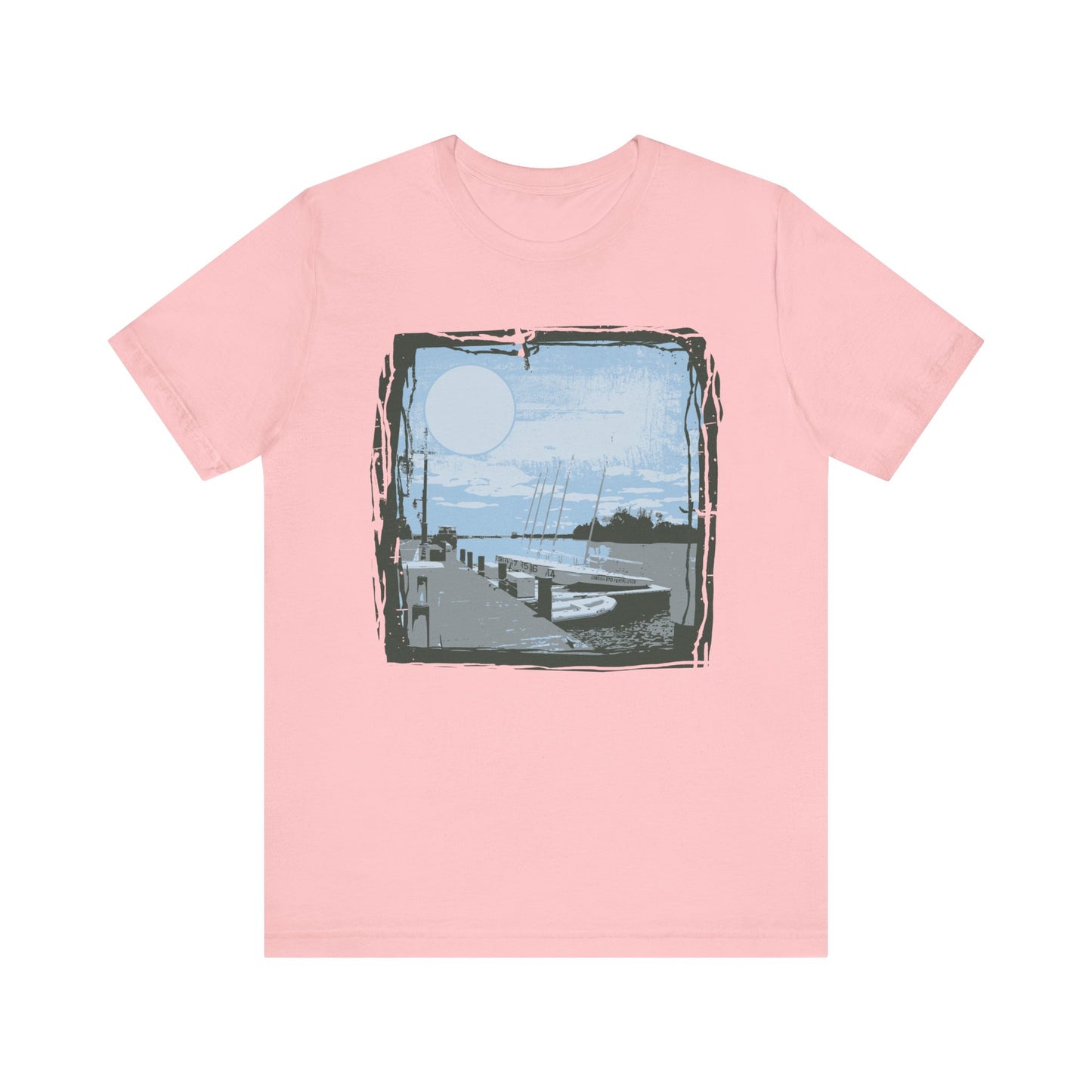 Yacht Club Retro Poster Graphic Design Tee, Yacht Club Shirt, Vintage Tees, Art Design T-Shirt, Graphic Tee, Retro Art Shirts