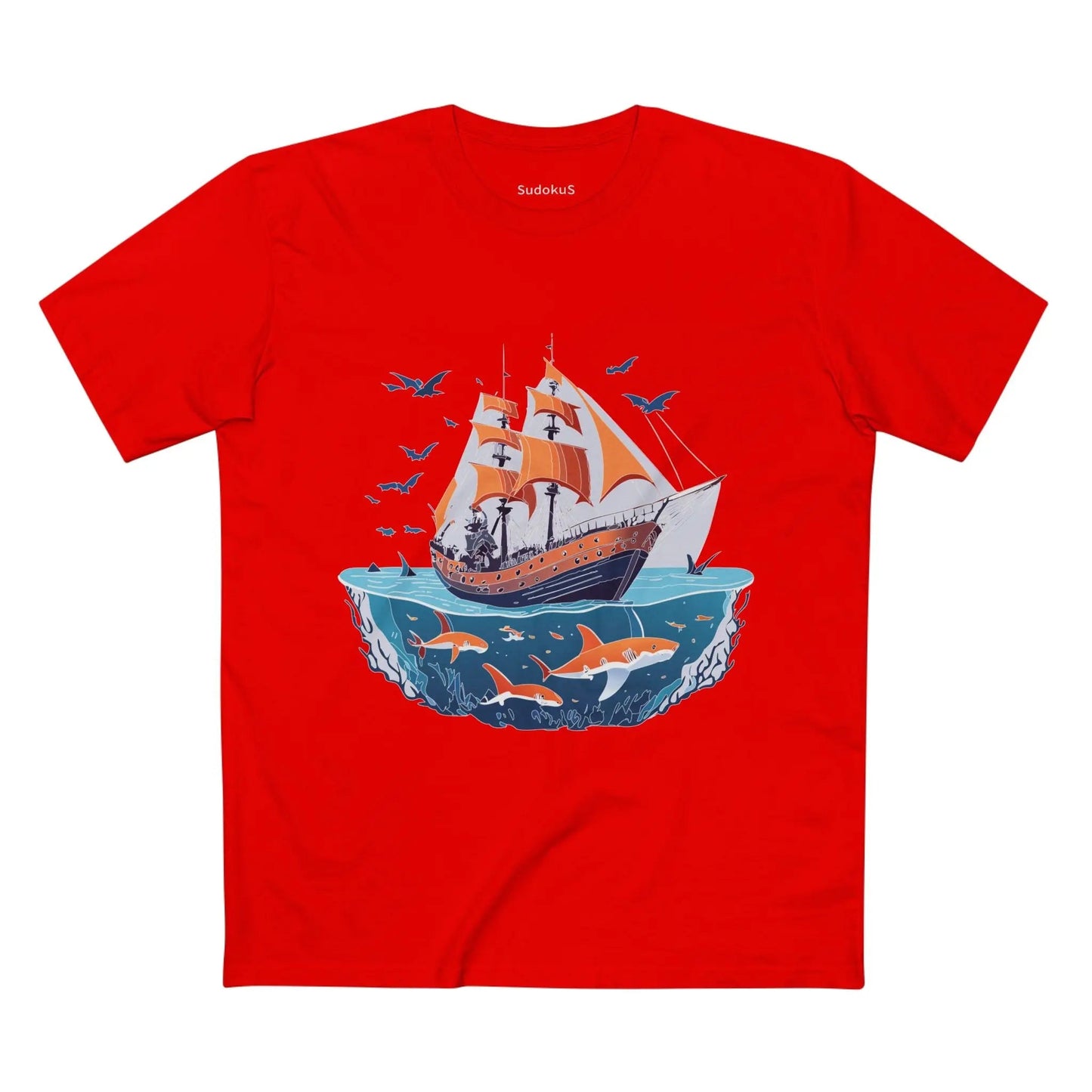 Ocean Coast Graphic Unisex 100 Cotton Staple Tee 24