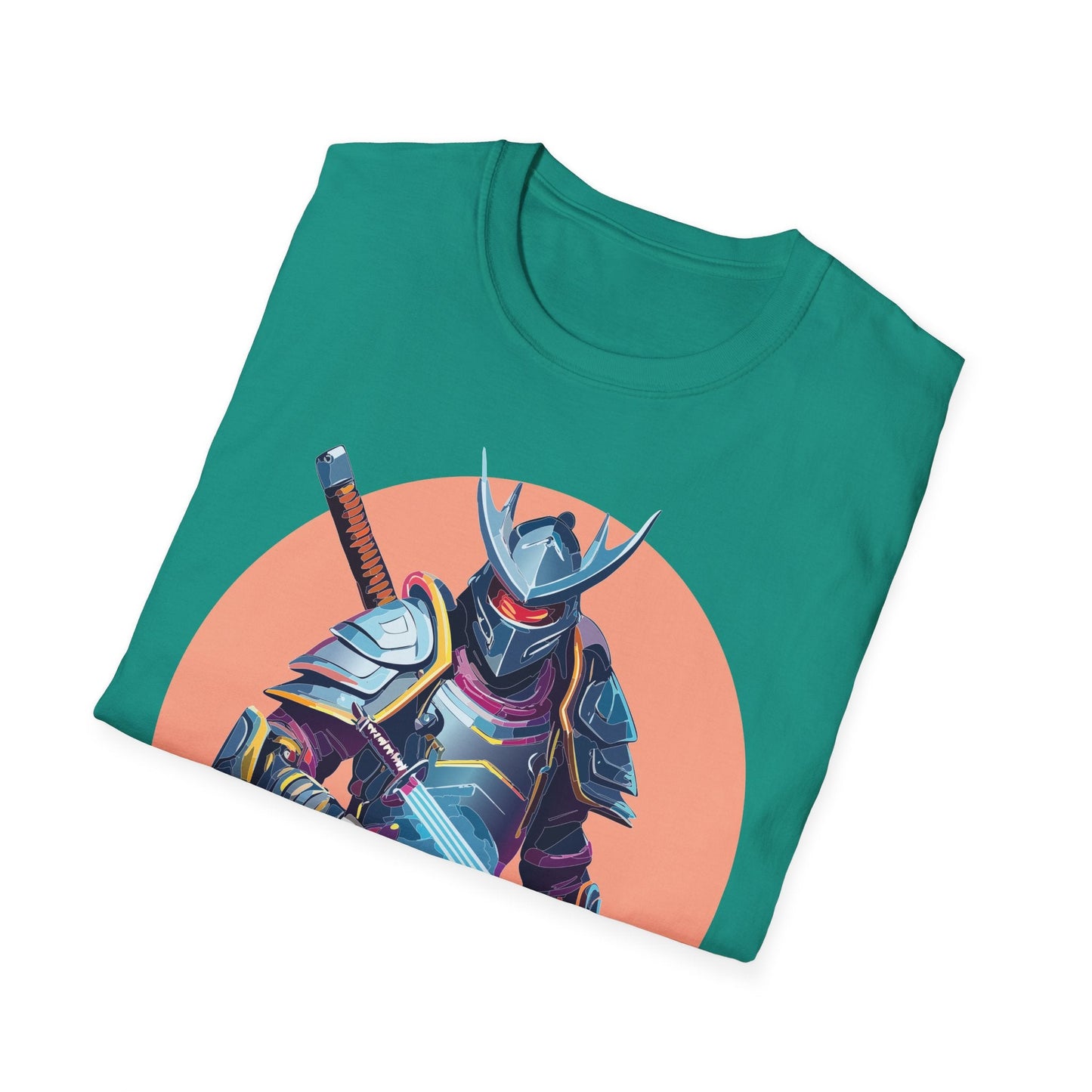 Samurai Shirt Unisex Tee Gildan Softstyle 64000 One Hundred Percent Ring Spun Cotton Comfort