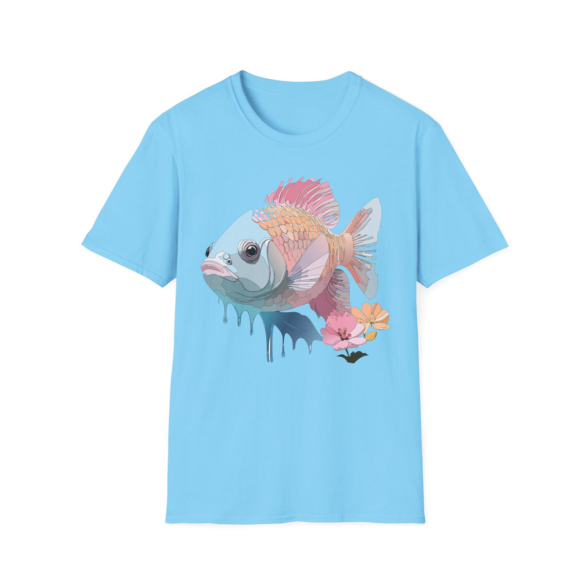 Pastel Tropical Fish T-Shirt | Colorful Coral Reef Fish Tee