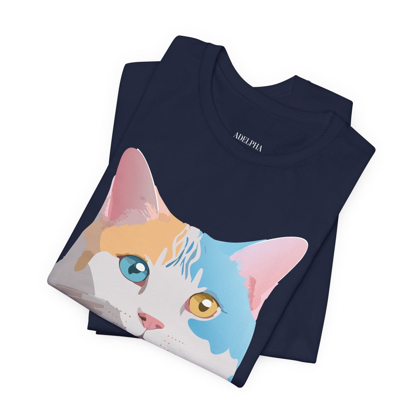 Unisex Cat Shirt Graphic Tee With Vintage Adelpha Art Design