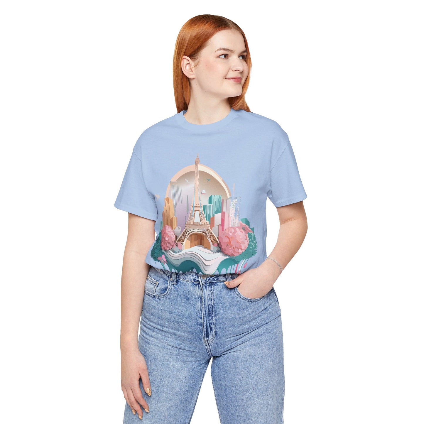 Paris Tourist Shirt Unisex Graphic Tee With Vintage Adelpha Artwork And Travel Style