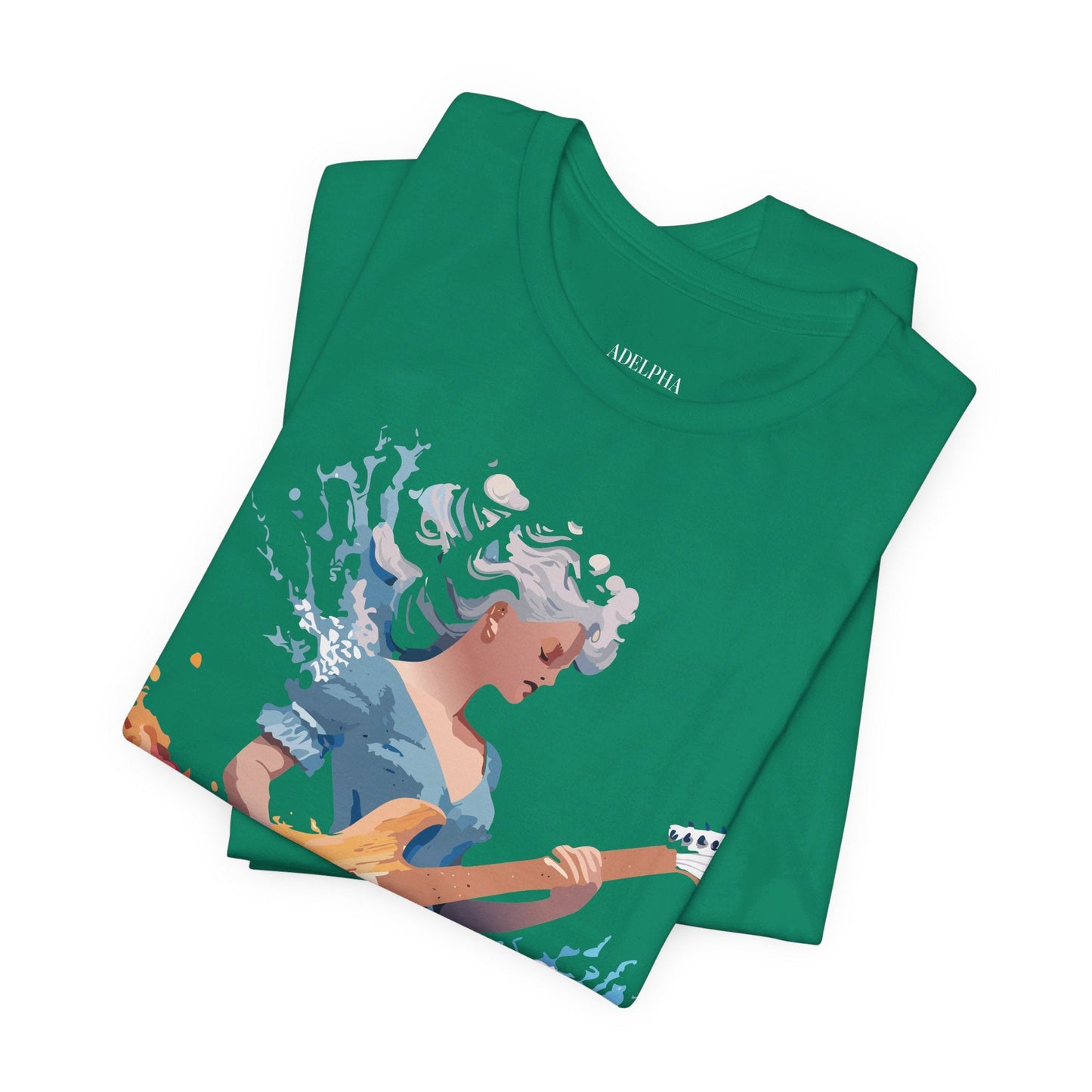 Music Graphic Unisex 100 Cotton Vintage Art with Musical Elements Tee 47