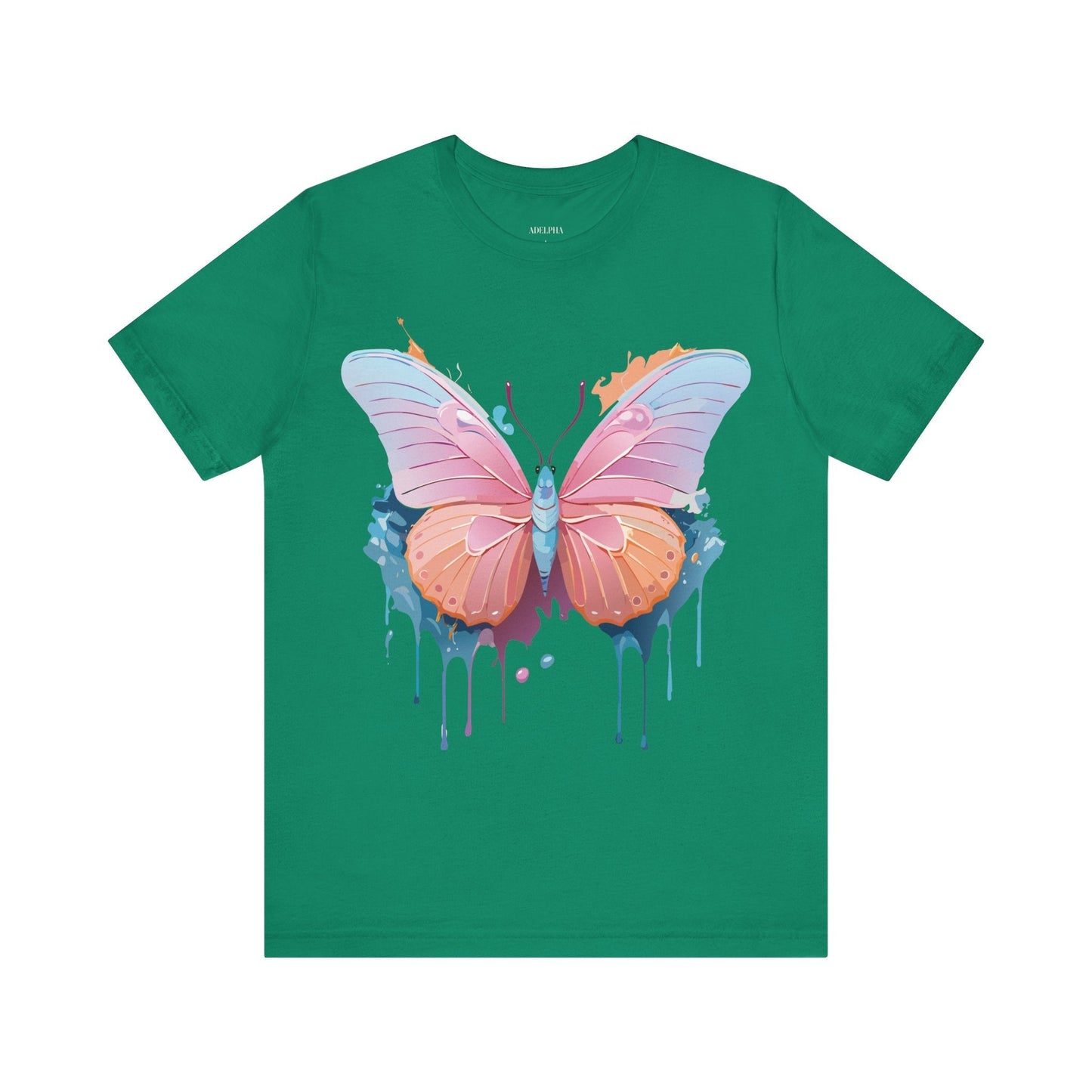 Butterfly Graphic Unisex 100 Cotton Lightweight Vintage Design Jersey Tee 88