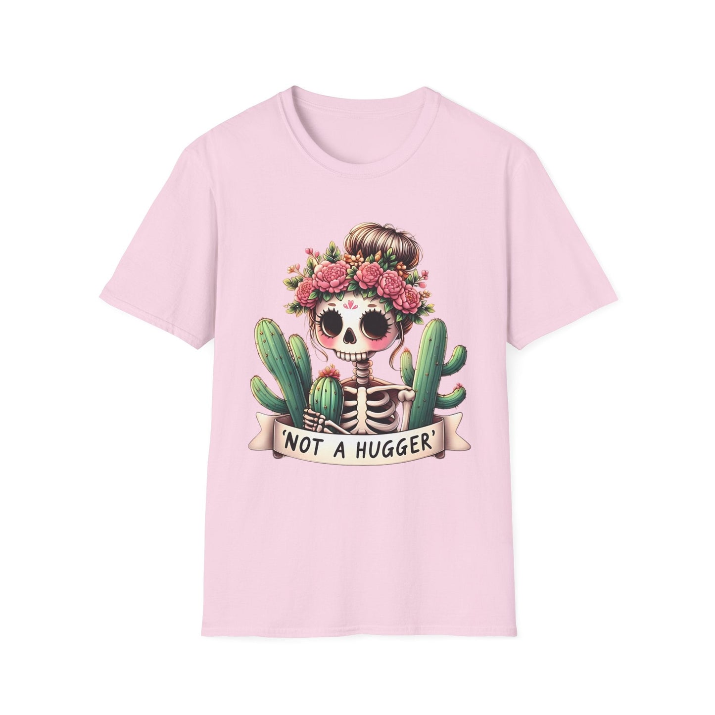Skull Tee Shirt Unisex Skeleton Design Softstyle Cotton Tee Light Breathable Comfort Gildan 64000