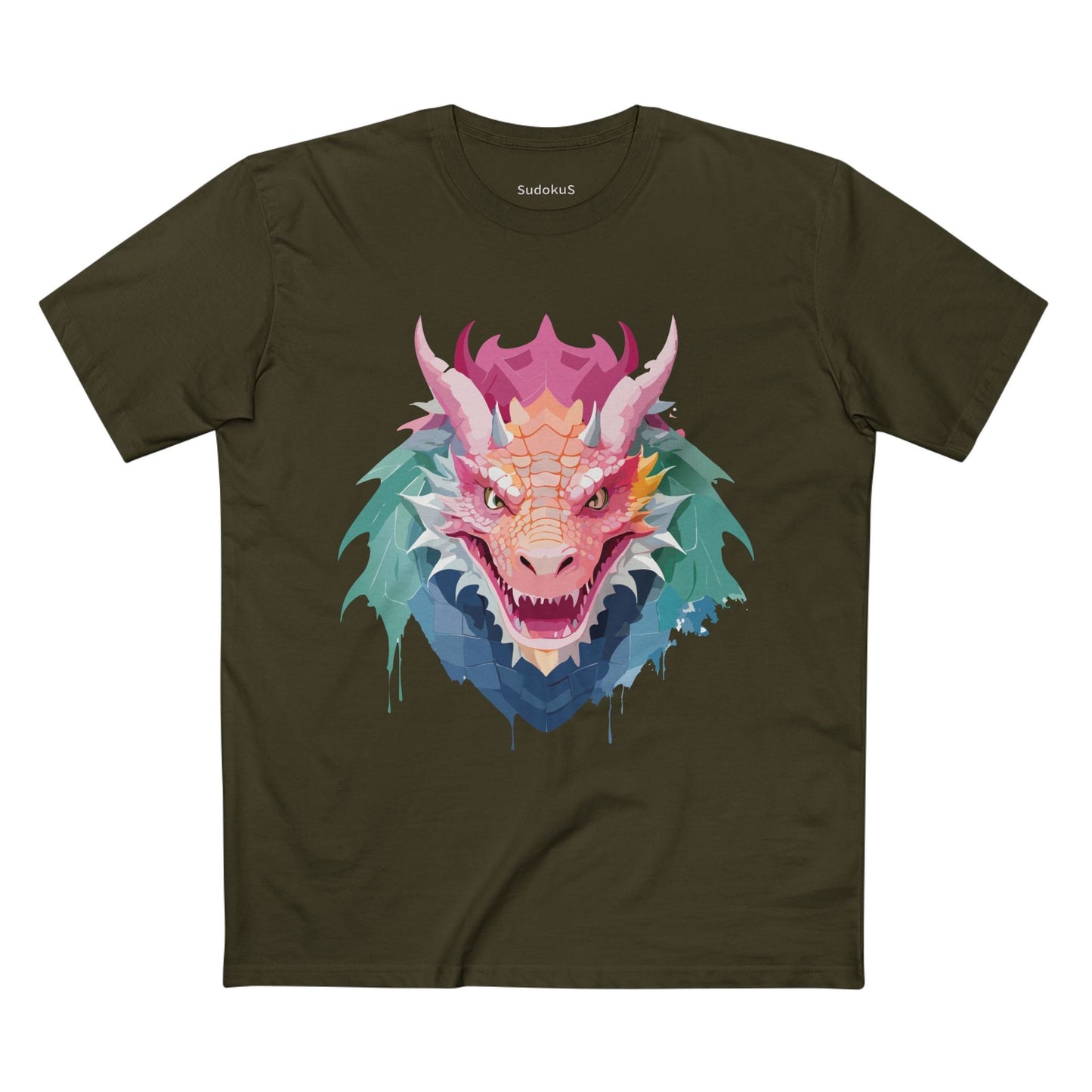 Dragon Graphic Unisex 100 Cotton Staple Tee 6