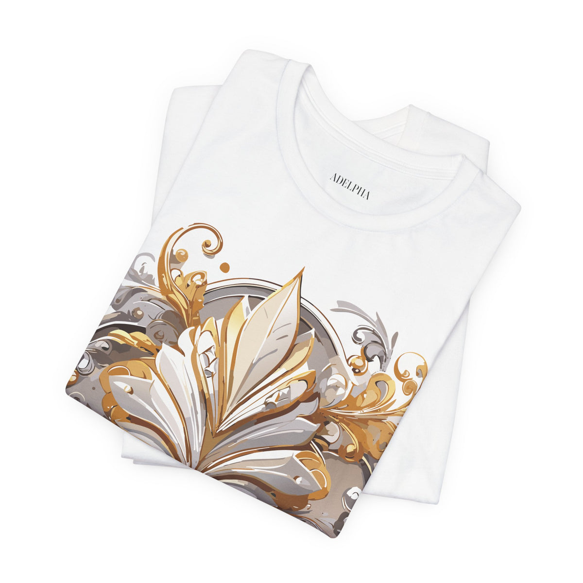 Jewelry Graphic Unisex Cotton Bella+Canvas Tee with Art Design n130