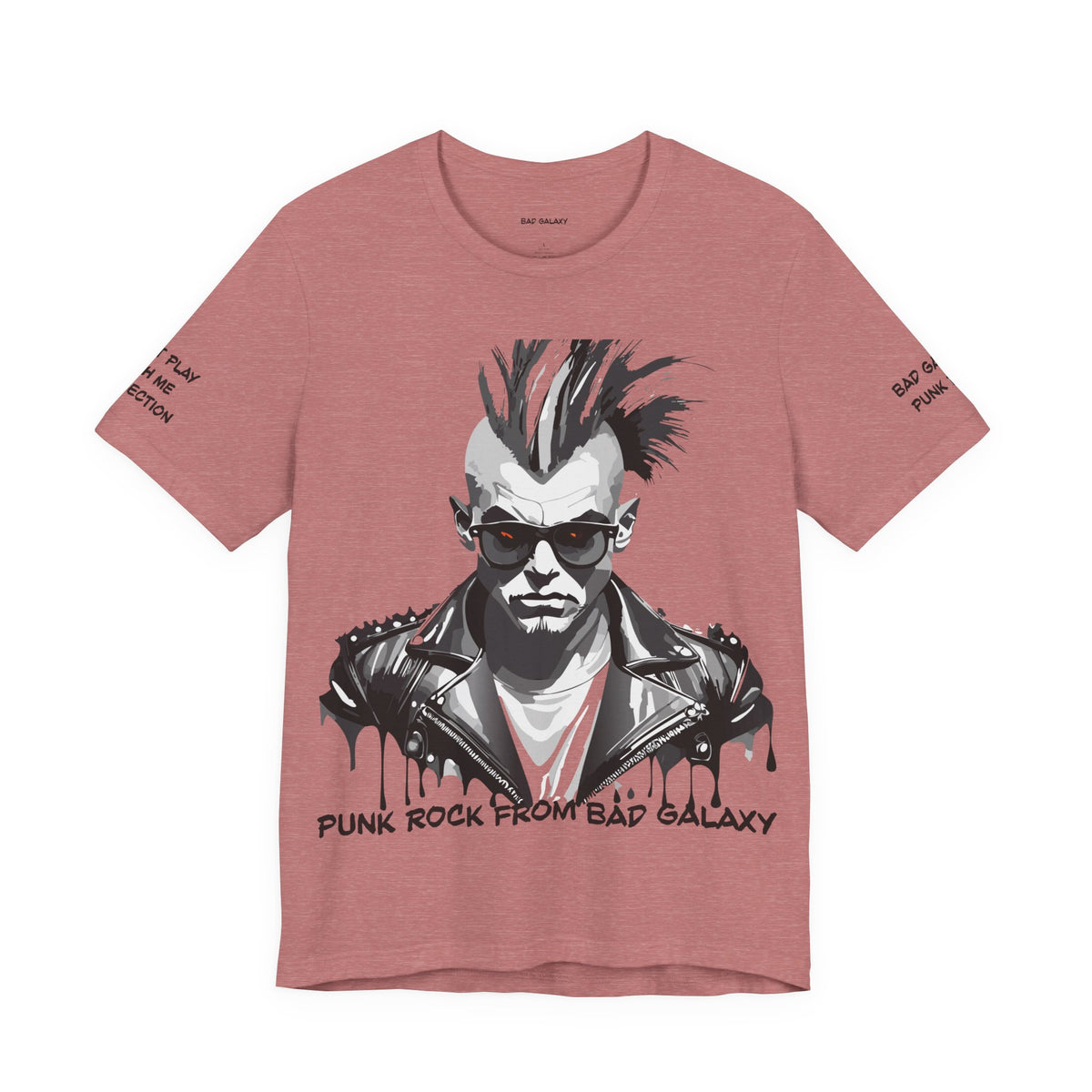 Punk Rock Graphic Unisex Cotton Bella+Canvas Tee with Art Design b31