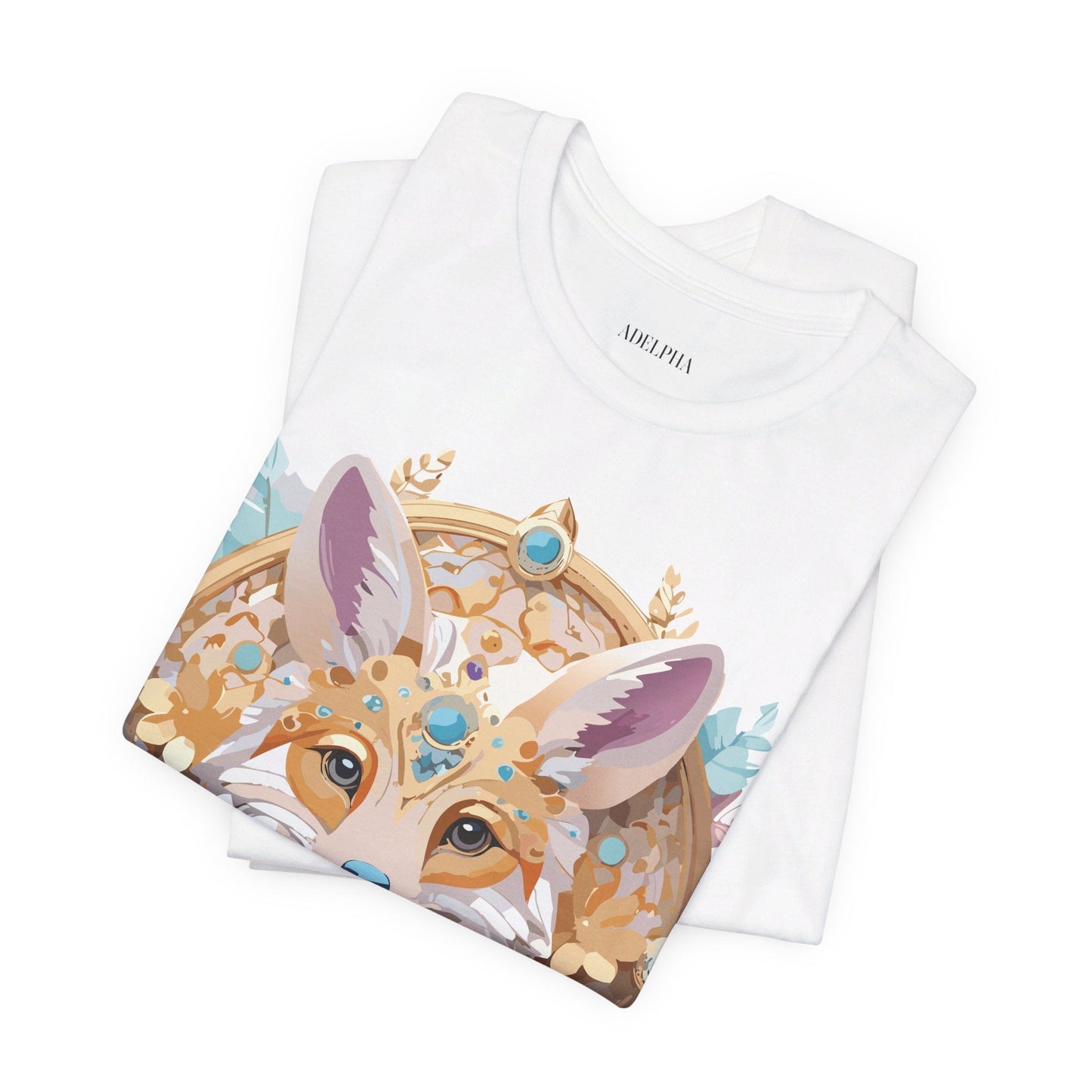 Adelpha Medallion Graphic Tee Unisex Short Sleeve Vintage Inspired Art Design Shirt