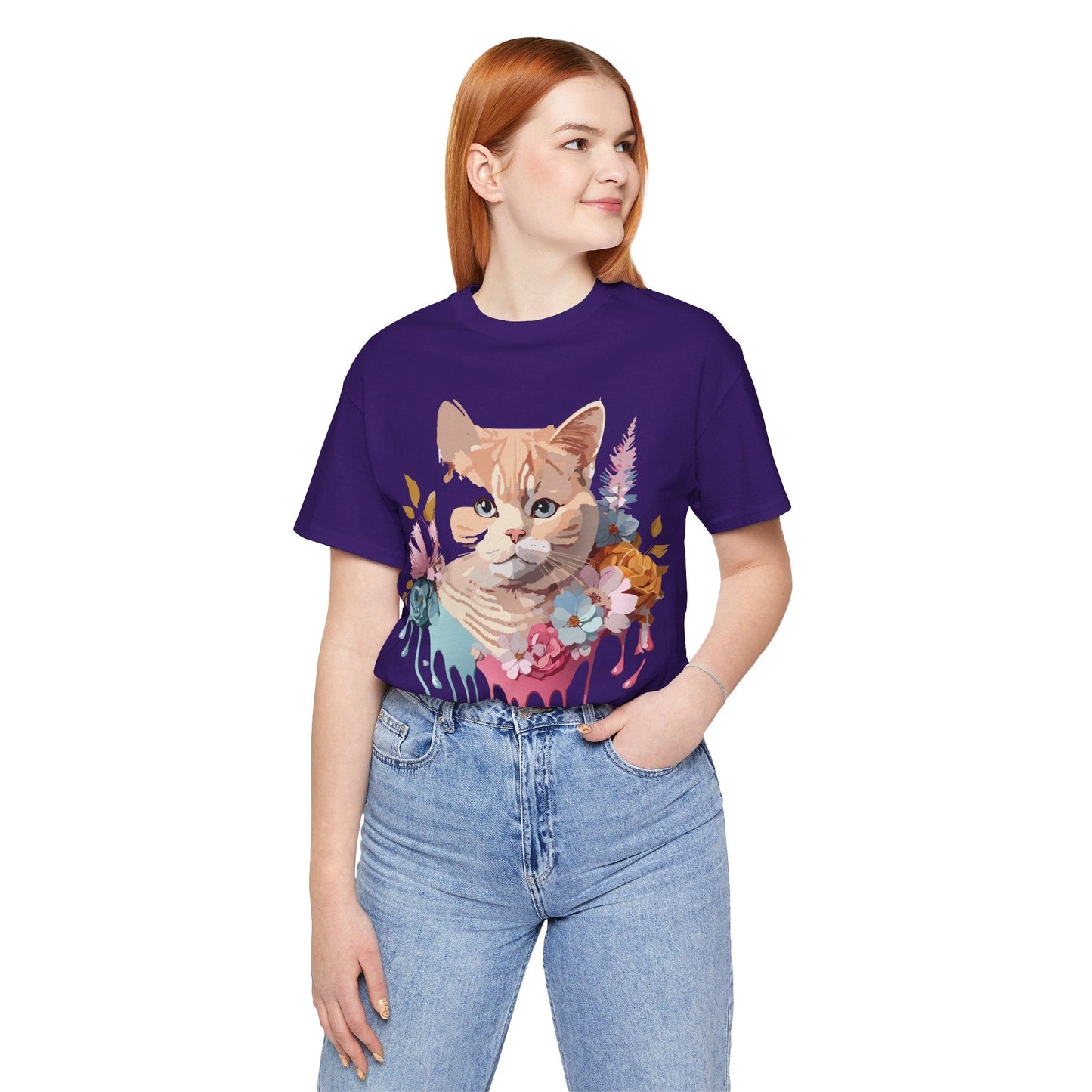 Adelpha Cat Graphic T Shirt Unisex Short Sleeve Art Design Tee Vintage Inspired