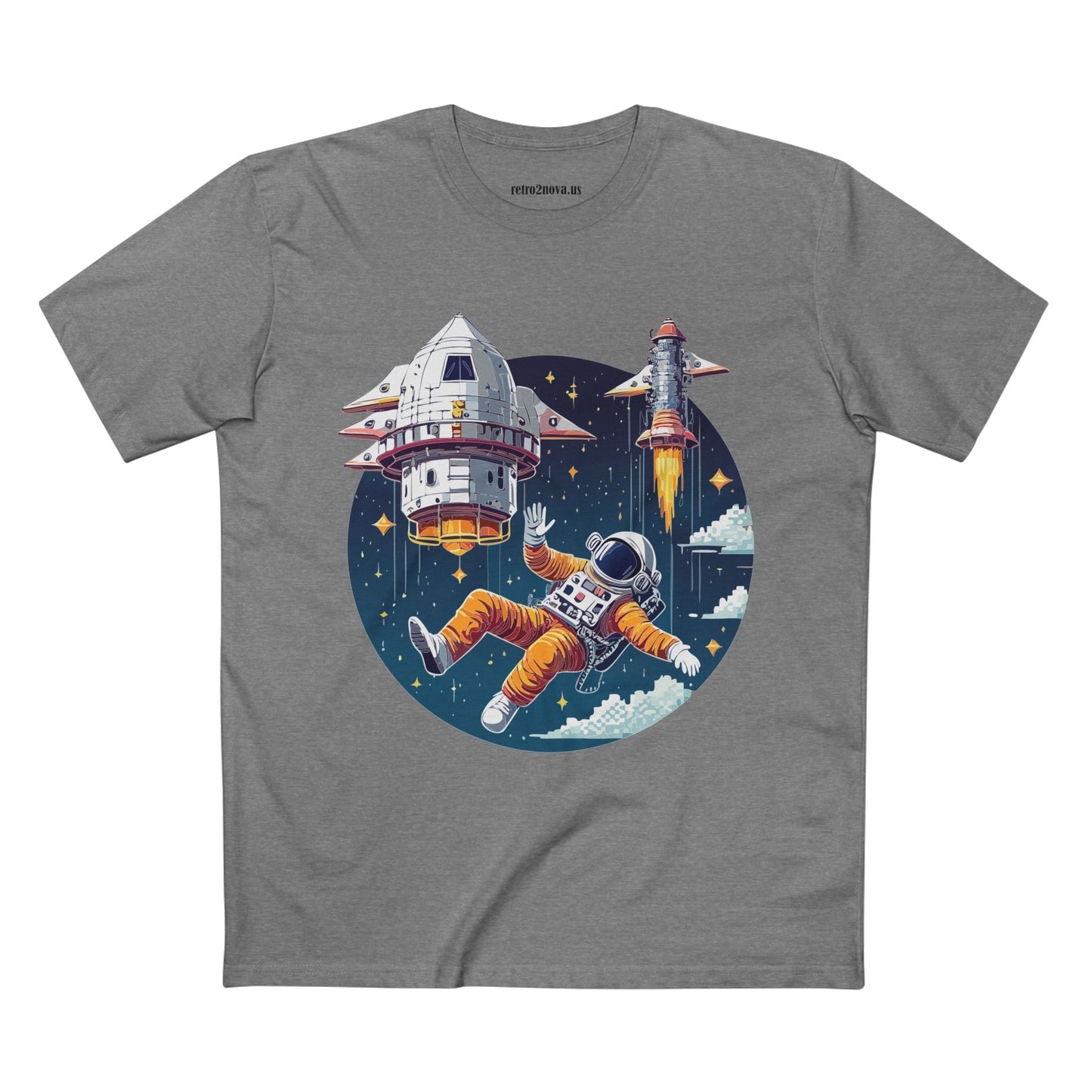 Cosmos Astronaut Shirt Unisex Premium Cotton Tee With Original Retro Art Design Collection