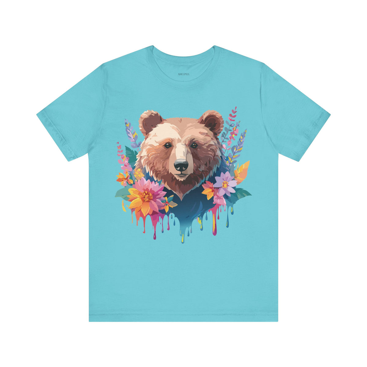 Bear Graphic Design Tee Bella+Canvas Unisex 100 Cotton Tee Shirt a118