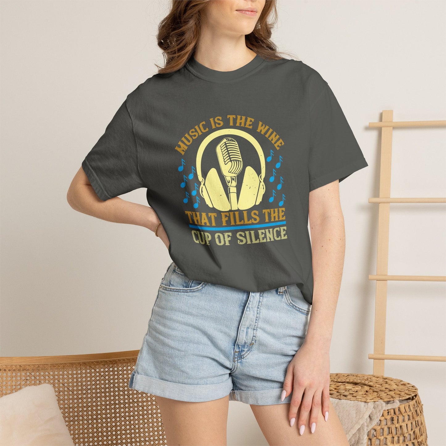 Music Graphic Design Unisex Cotton T-shirt m36