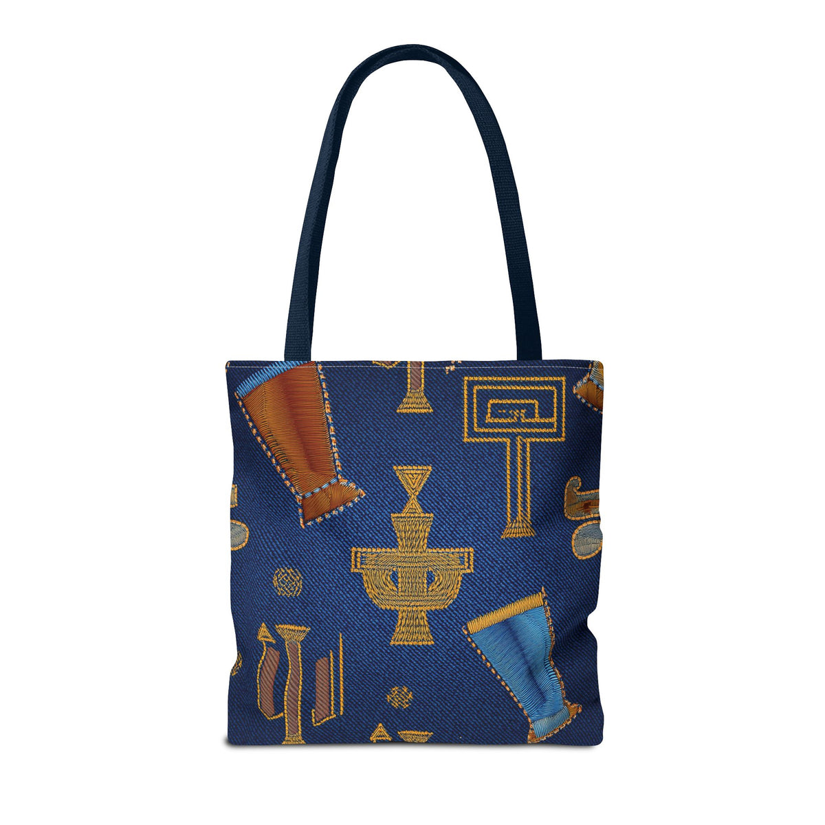 Denim Fabric Imitation Print Unisex Canvas Bag Poly Spun 3 Sizes Tote Bag 185-2