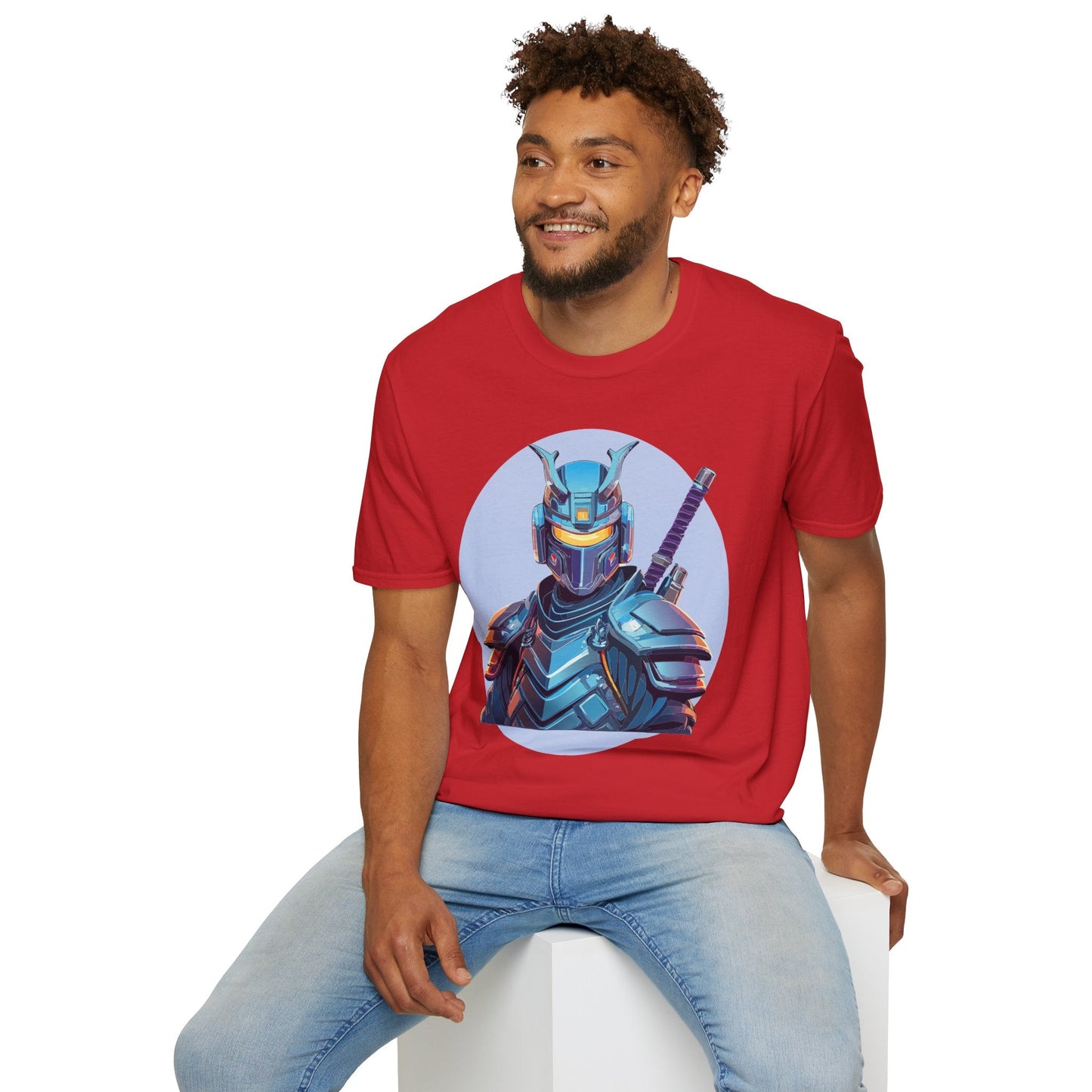 Samurai Shirt Unisex Softstyle Tee 64000 Gildan 100 Percent Ring Spun Cotton Comfort Fit