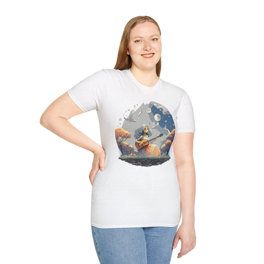 Womens Graphic T Shirt Art Design Tee Unisex Softstyle Cotton Shirt Everyday Comfort Durable Wear