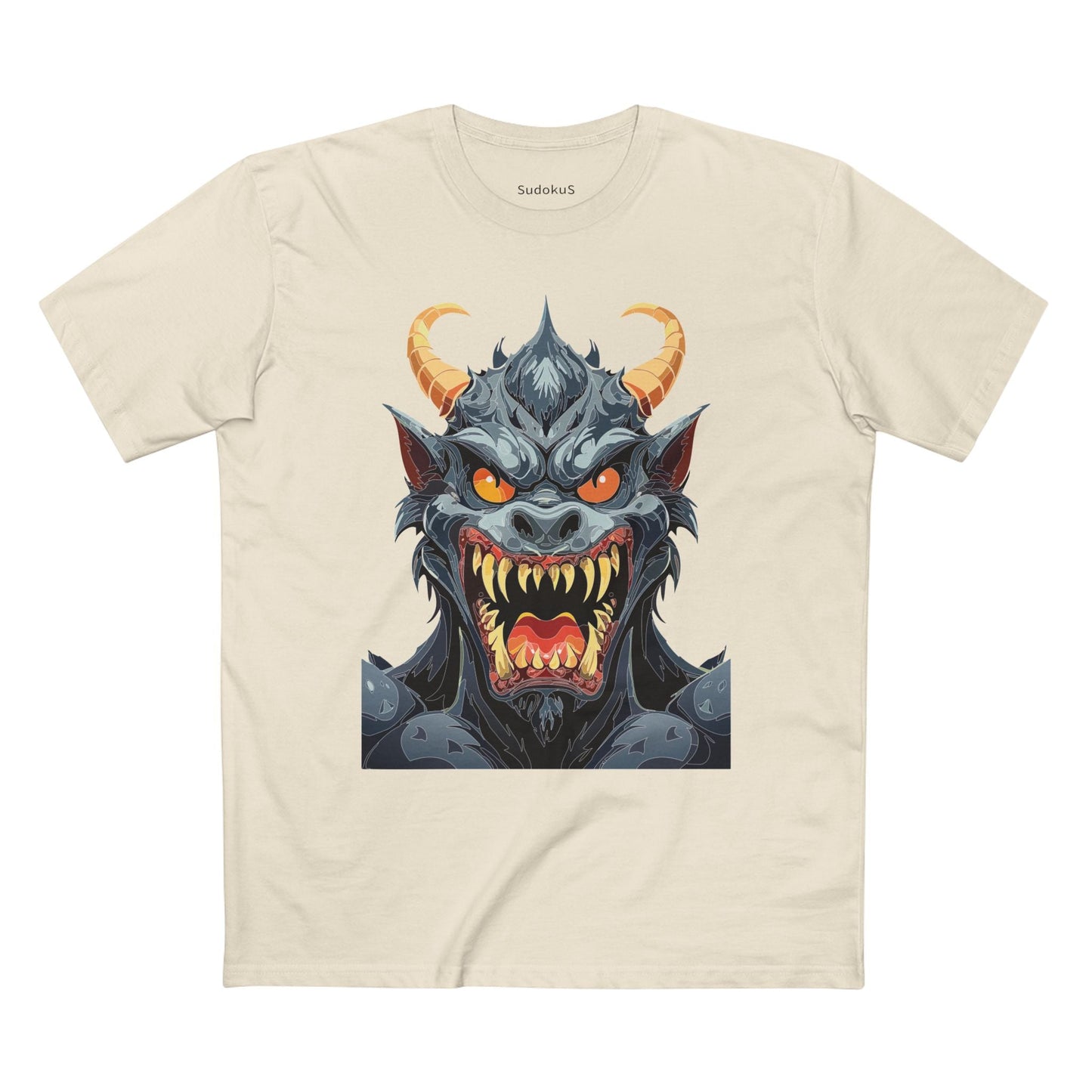 Cartoon Monsters Graphic Unisex 100 Cotton Staple Tee 3
