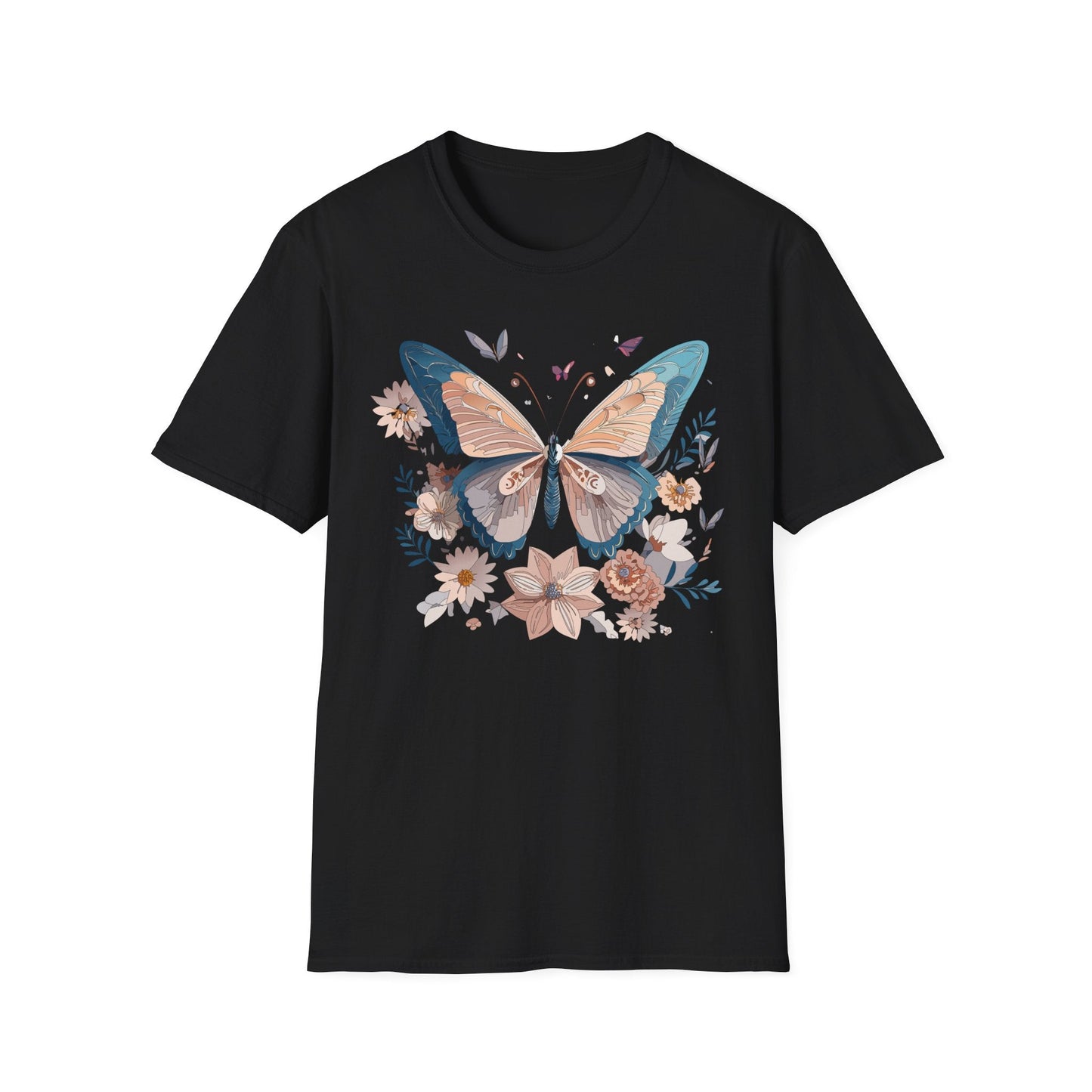 Monarch Butterfly T Shirt Unisex Softstyle Gildan 64000 Tee Lightweight Comfort Fit