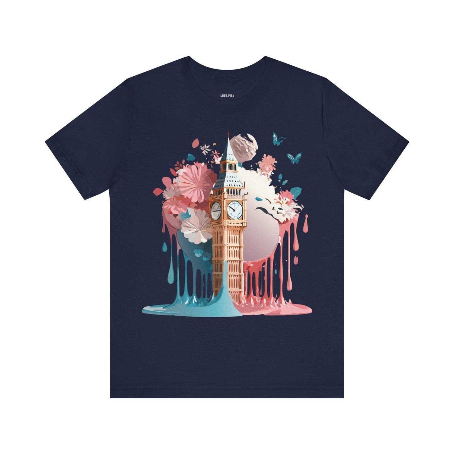 Adelpha London Graphic T Shirt Unisex Short Sleeve Tee For Everyday Style And Travel