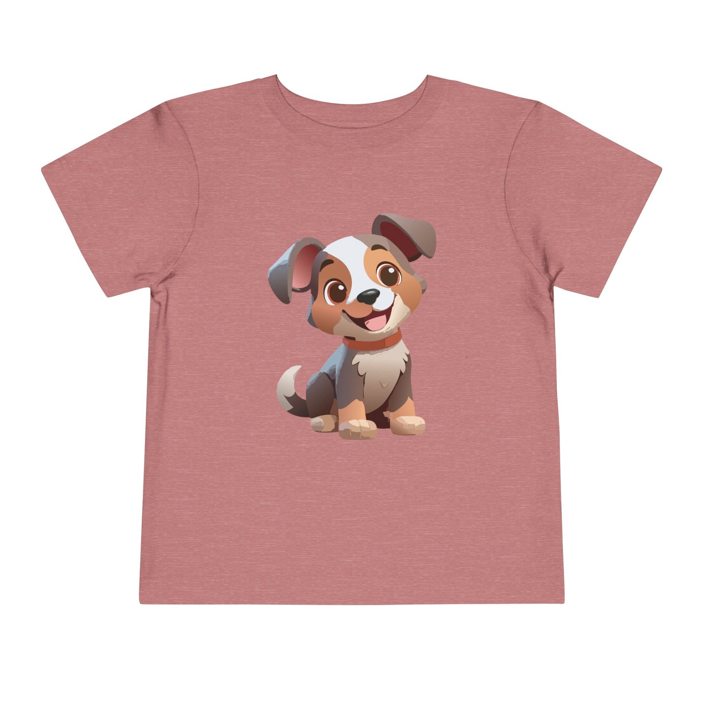 Bonita camiseta de manga corta para niños pequeños con diseño de cachorro: regalo adorable para amantes de las mascotas (2 a 5 años)