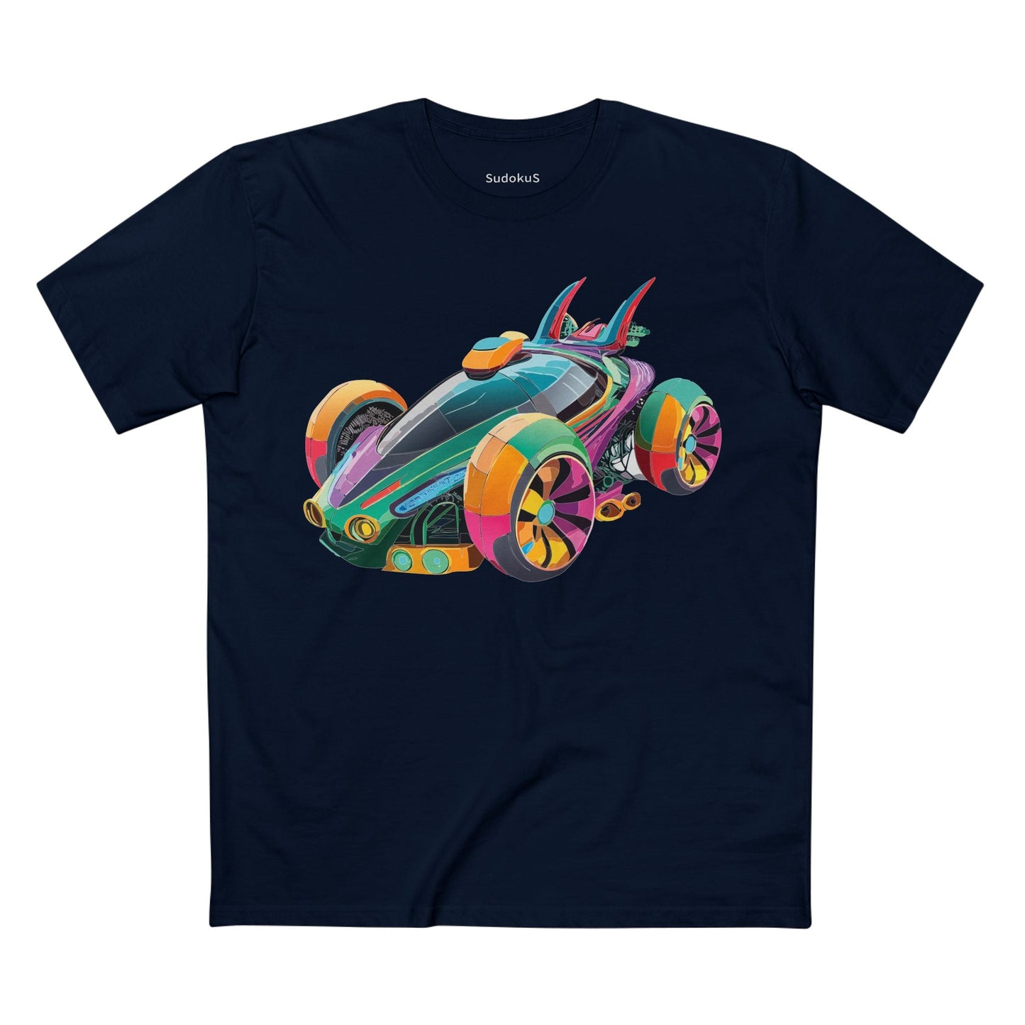 Car Graphic Unisex 100 Cotton Staple Tee 22