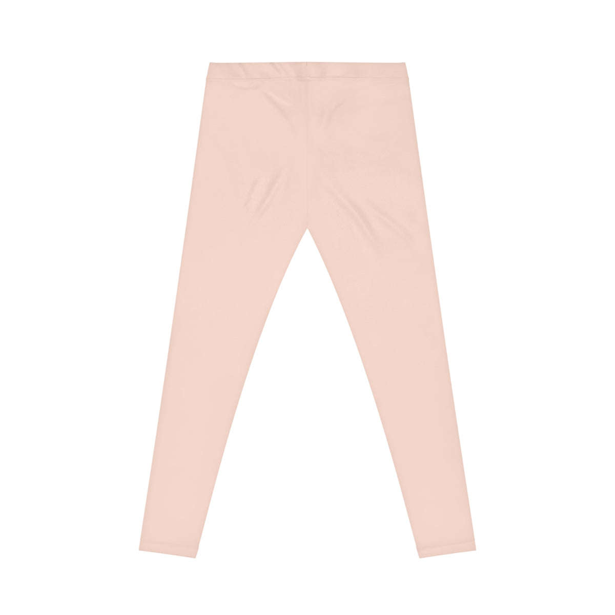 Egg Shell Tan Color Women's Poly-Span Casual Leggings XS-2XL