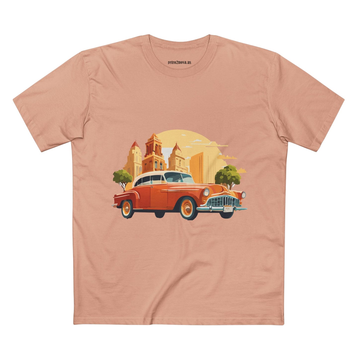 Retro Car Shirts Vintage Car Shirts RC21 Unisex Premium Cotton Tee With Original Art