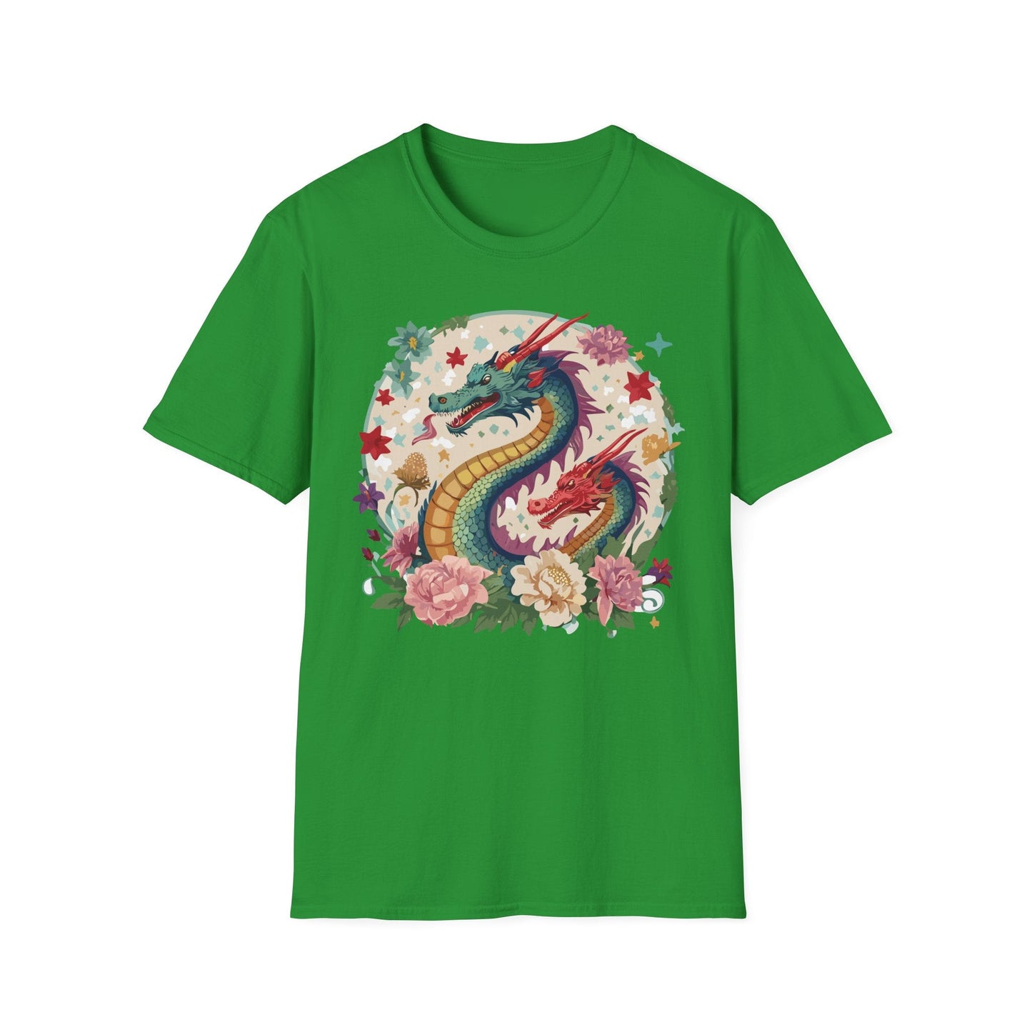Dragon Graphic Unisex 100 Cotton Tee with Animal Artwork Design 6
