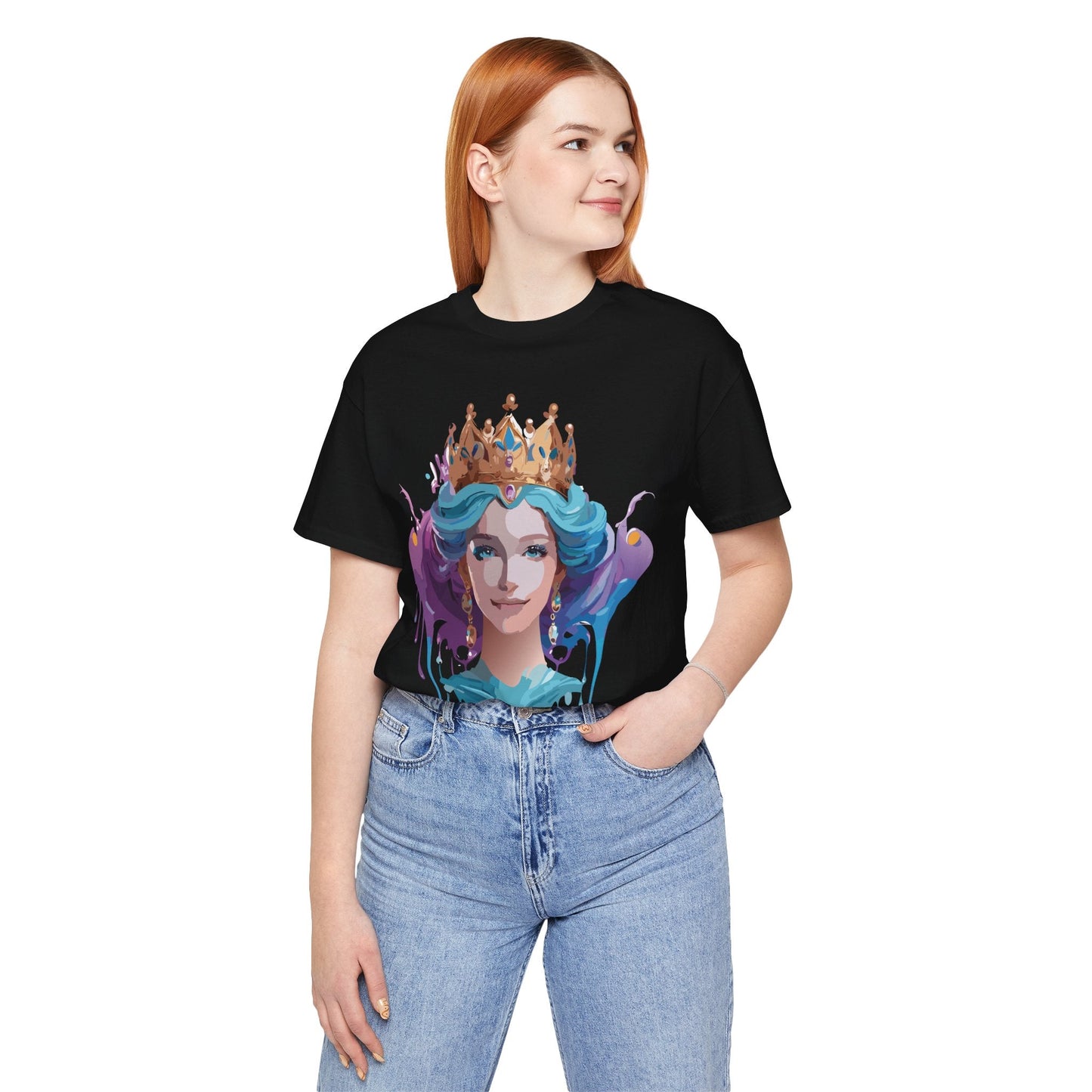 Queen Woman Portrait Graphic Unisex 100 Cotton Vintage Artwork Tee 1