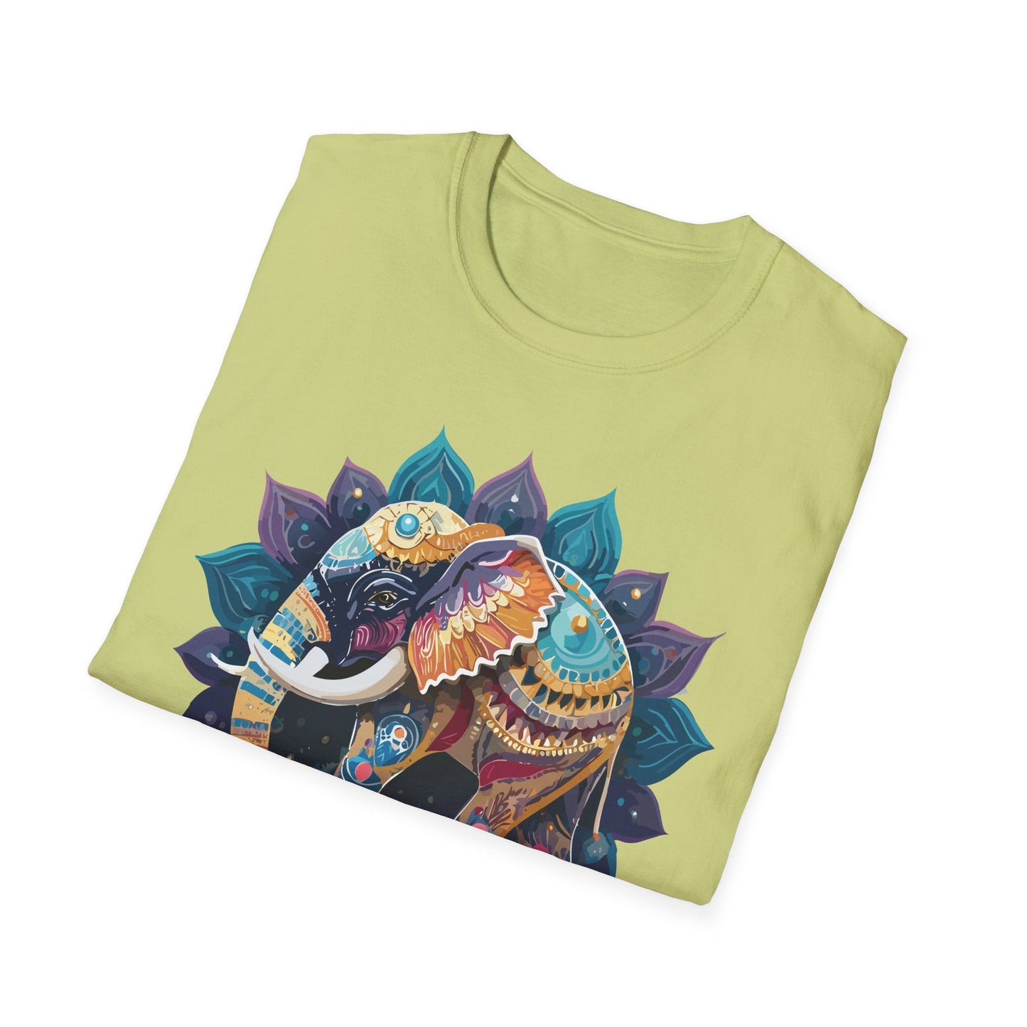 Elephant T Shirt Unisex Softstyle Cotton Tee Gildan 64000 Comfortable Everyday Wear