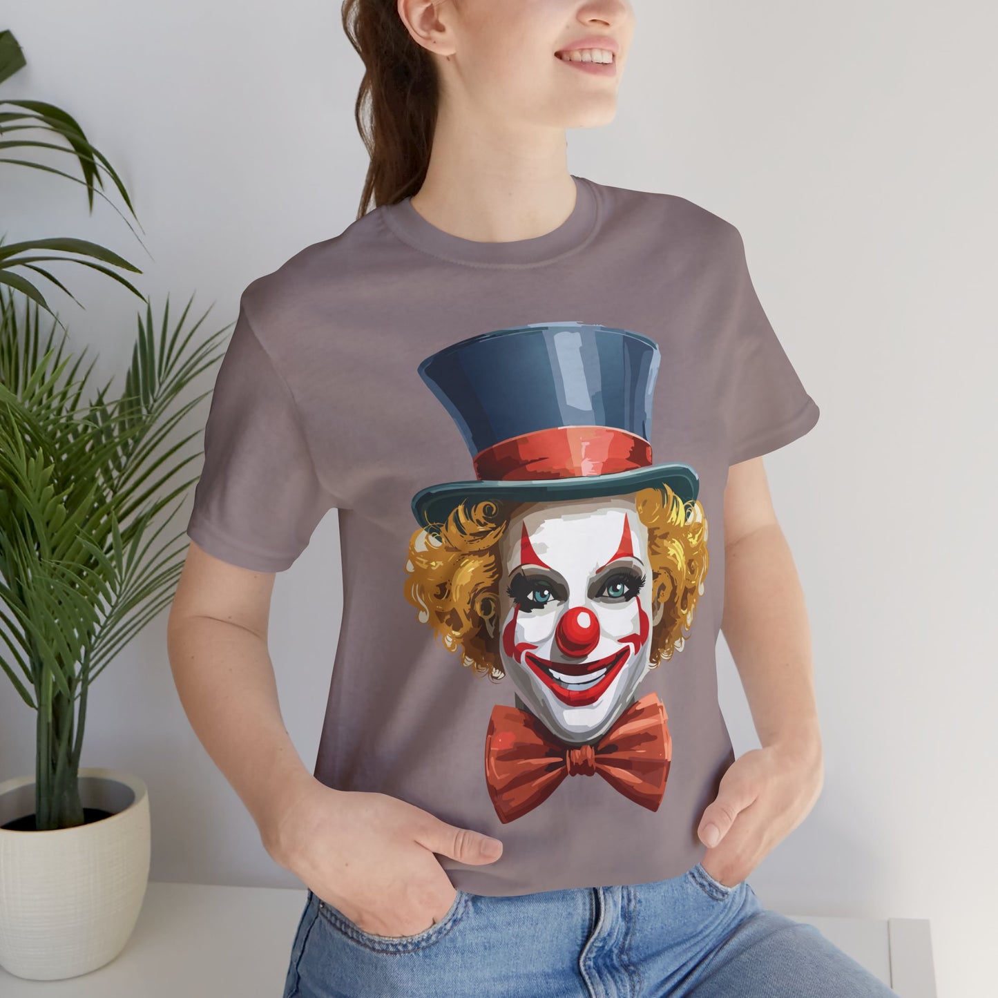 Clown Shirt, Funny Shirt, T-Shirt with Clown, Funny Art Design Tee, Circus Tees, Circus T-Shirt, Unisex Humor Wear 11
