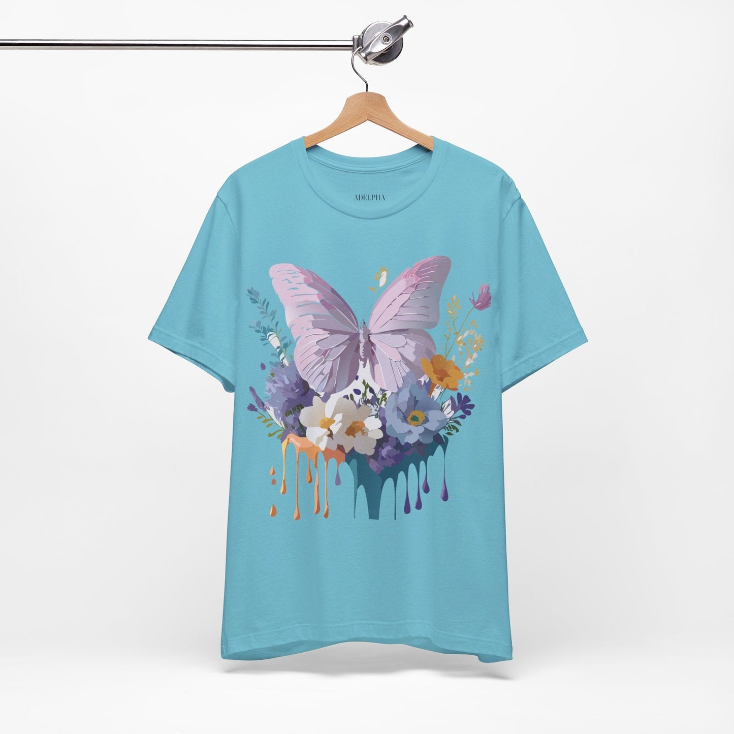 Adelpha Graphic Butterfly Unisex Short Sleeve Graphic Tee Art Design