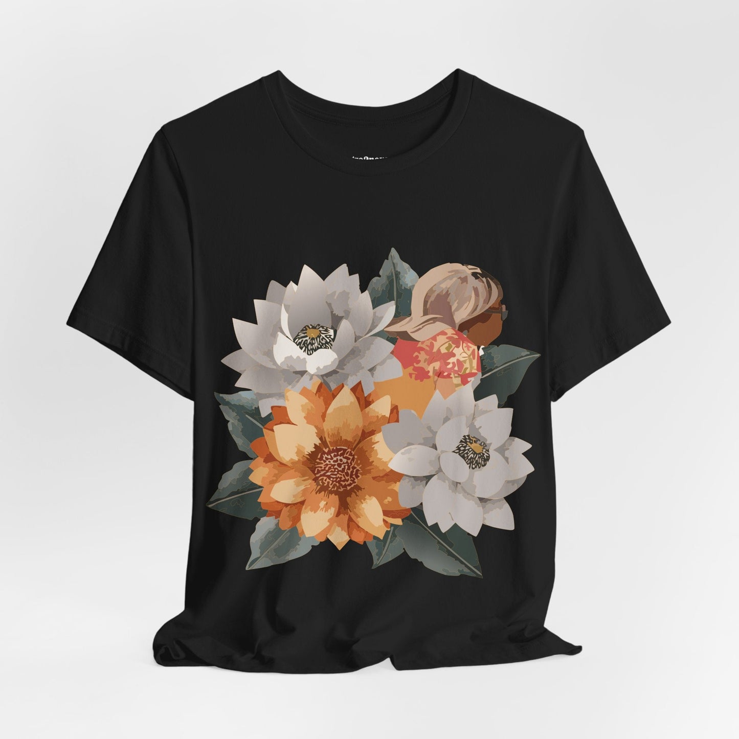 Retro2Nova Flowers Shirt Floral Shirt Unisex Floral Tee Lightweight Breathable Jersey