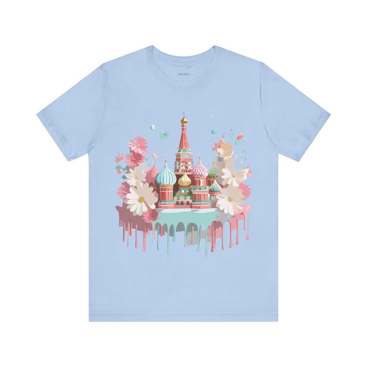 Graphic Unisex Cotton Bella+Canvas Tee Shirt with Moscow